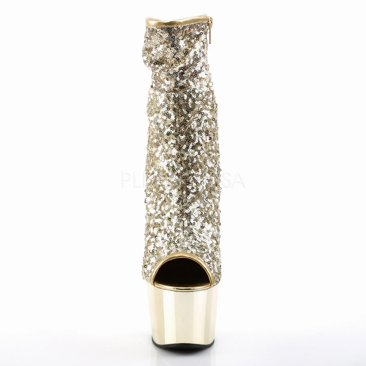 ADORE-1008SQ  Gold Sequins/Gold Chrome