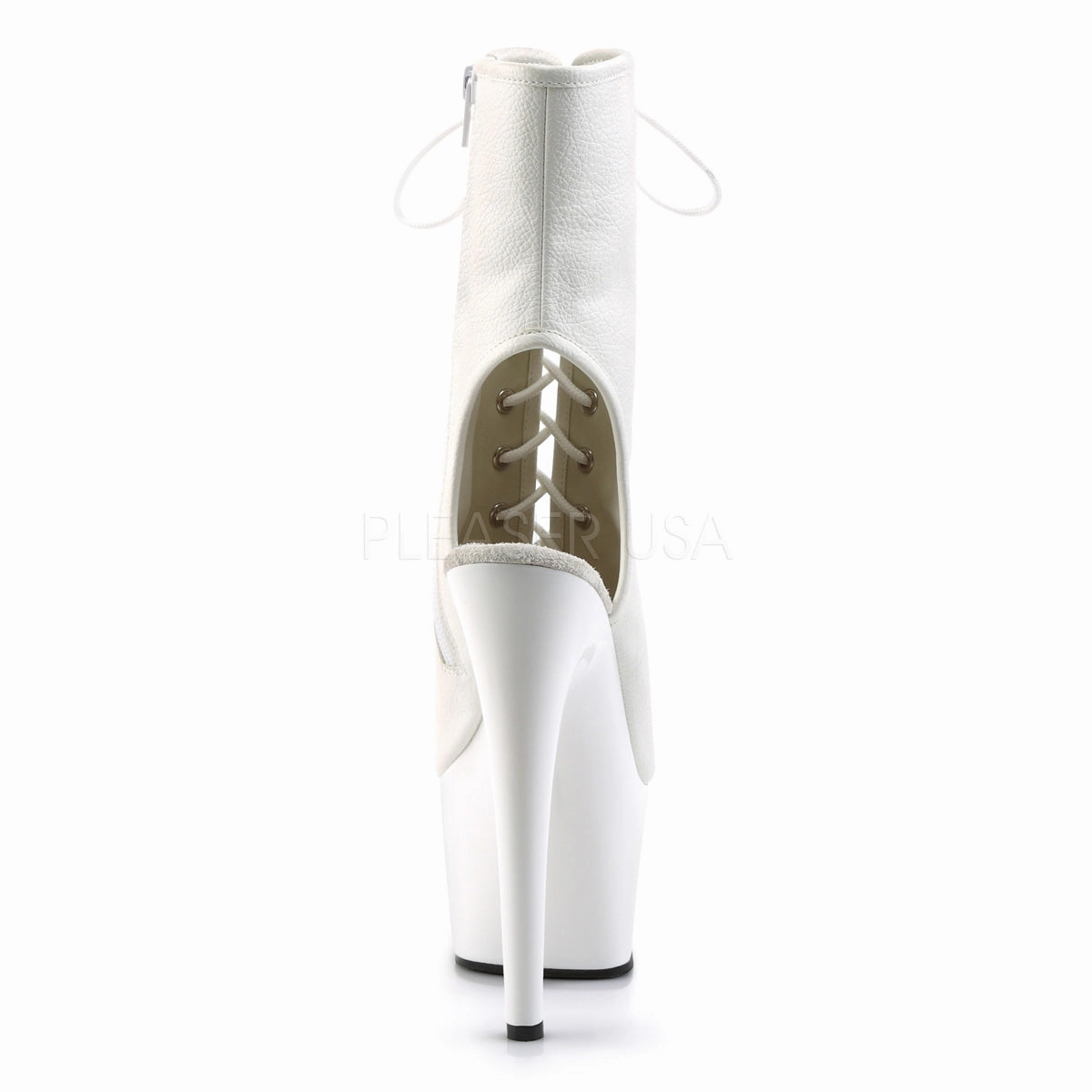 ADORE-1016  White Faux Leather/White