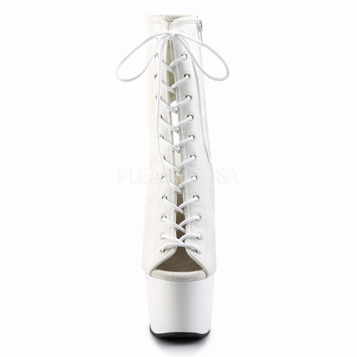 ADORE-1016  White Faux Leather/White