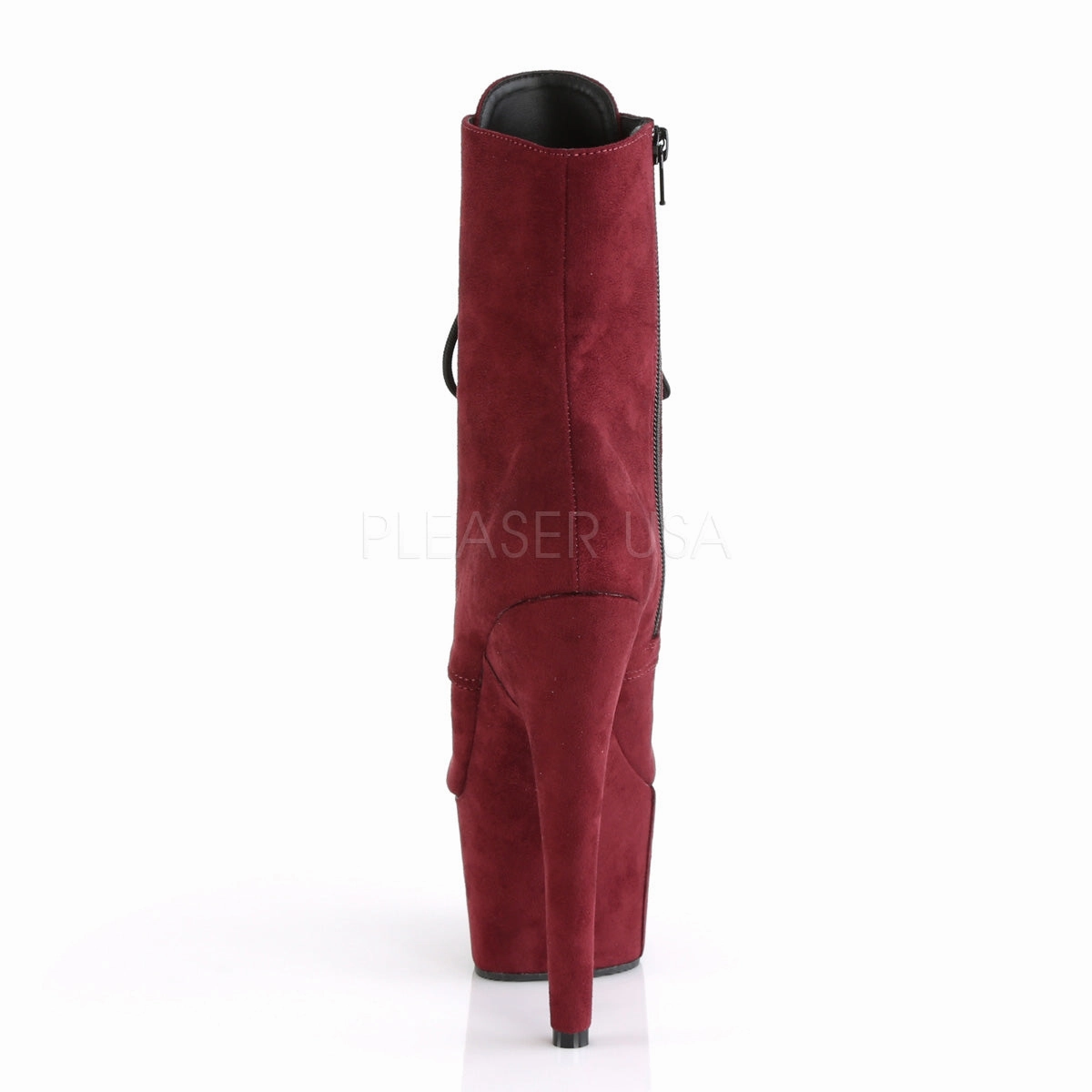 ADORE-1020FS  Burgundy Faux Suede/Burgundy Faux Suede
