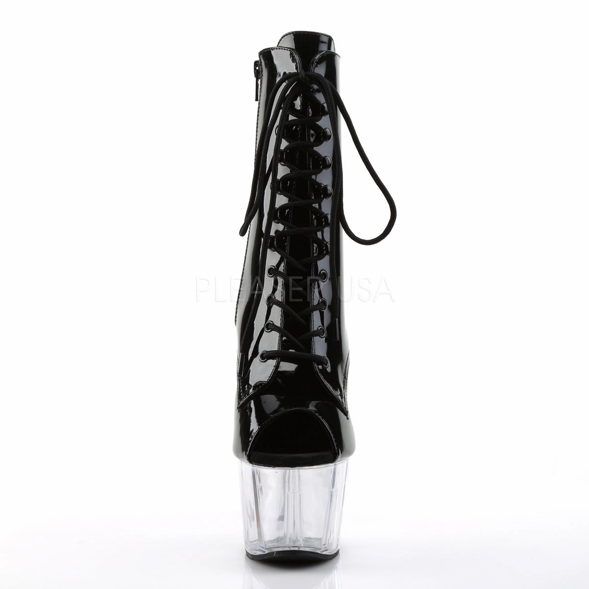 ADORE-1021  Black Patent/Clear