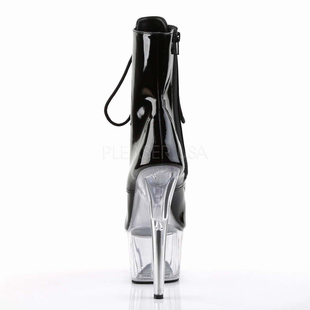 ADORE-1021  Black Patent/Clear