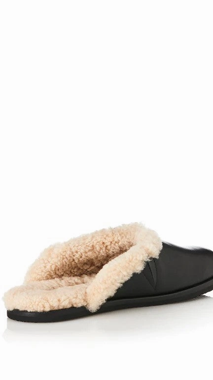 Alias Mae Ferris Slide - Black Shearling