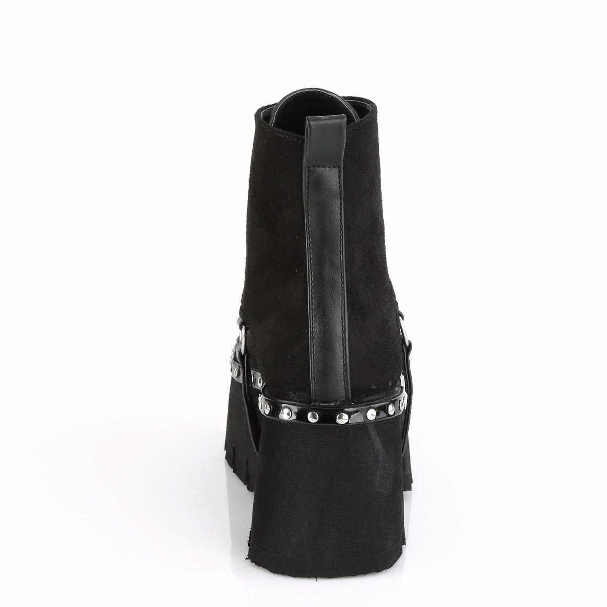 ASHES-100  Black Vegan Suede-Black Vegan Leather