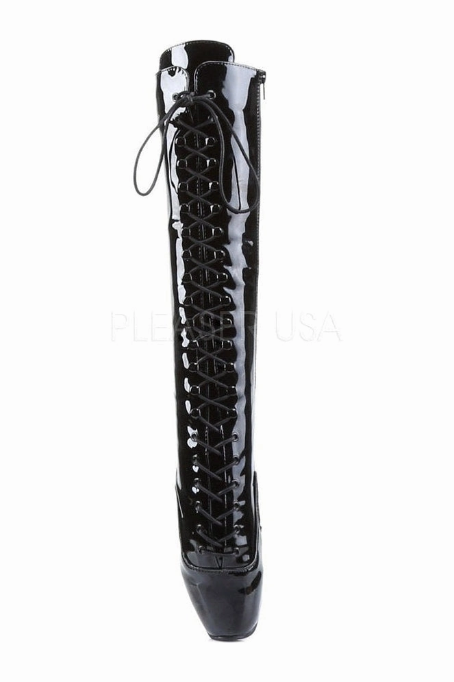 BALLET-2020 Ballet Knee Boot | Black Patent
