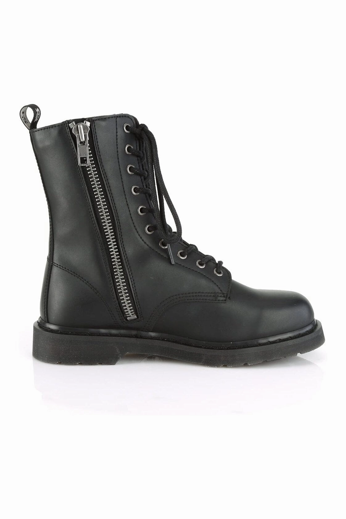 BOLT-200 Black Vegan Leather Knee Boot