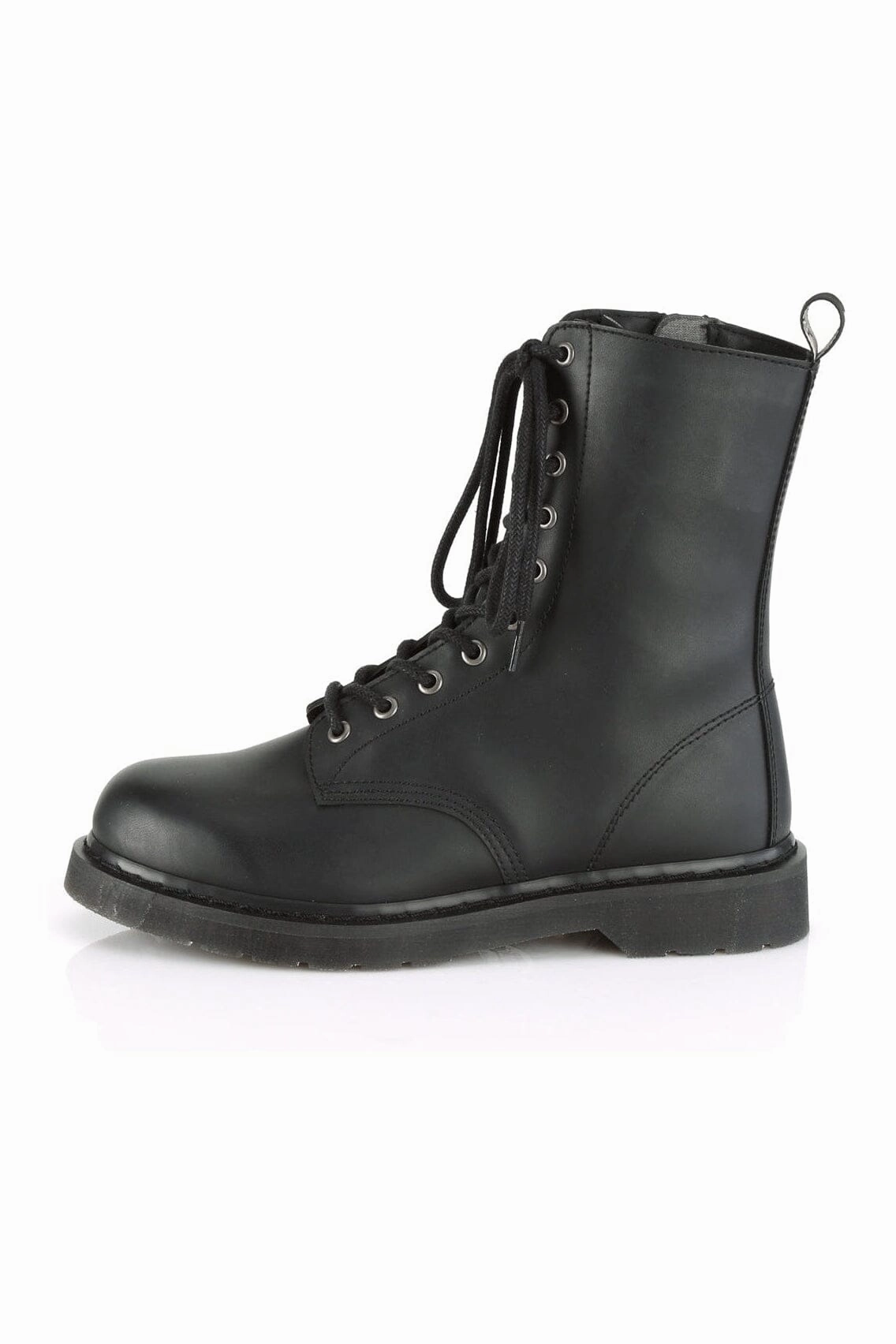 BOLT-200 Black Vegan Leather Knee Boot