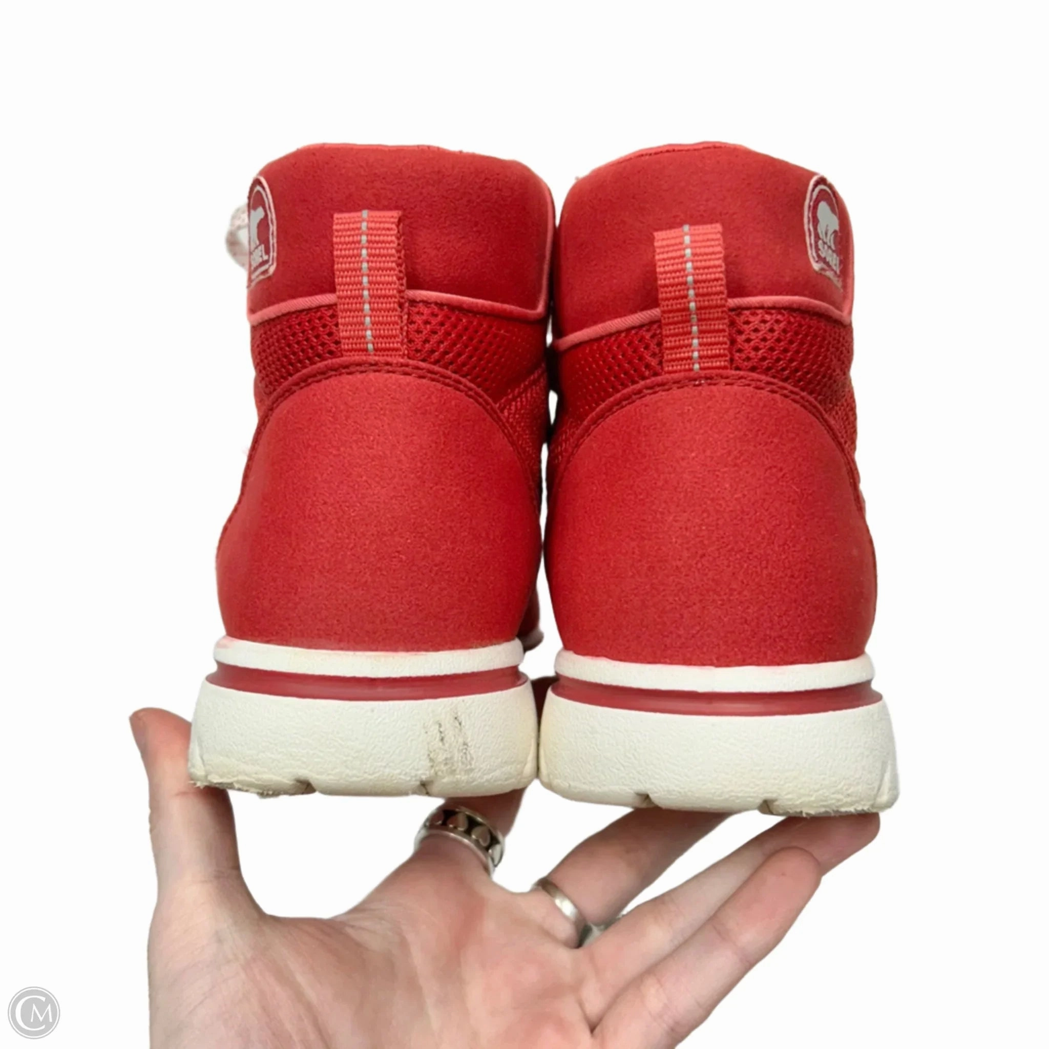 Boots Ankle By Sorel In Red & White, Size: 7.5