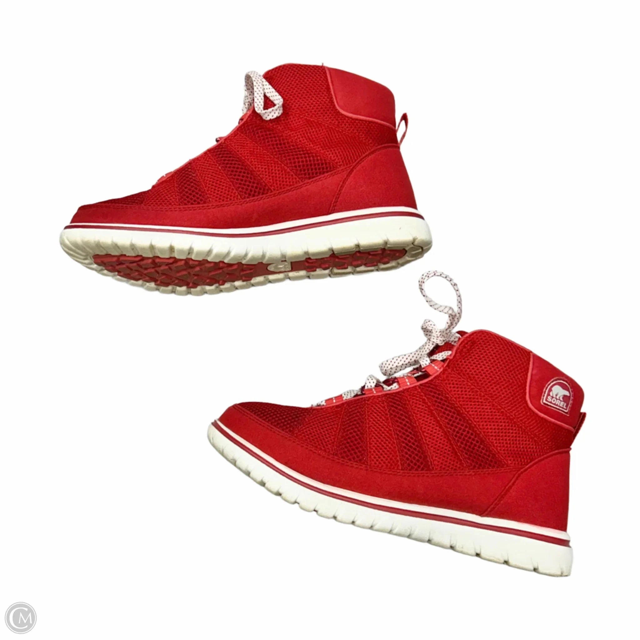 Boots Ankle By Sorel In Red & White, Size: 7.5