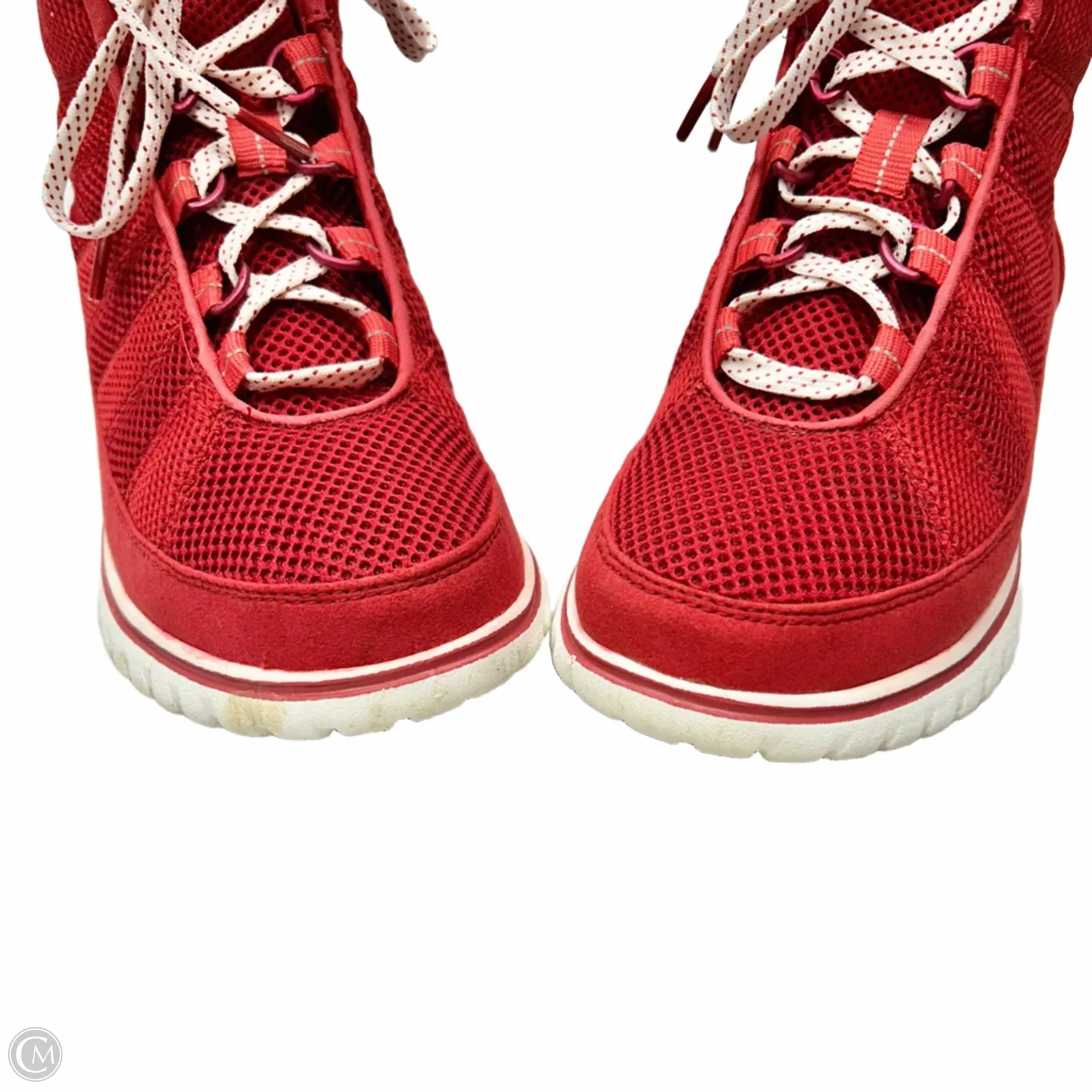 Boots Ankle By Sorel In Red & White, Size: 7.5