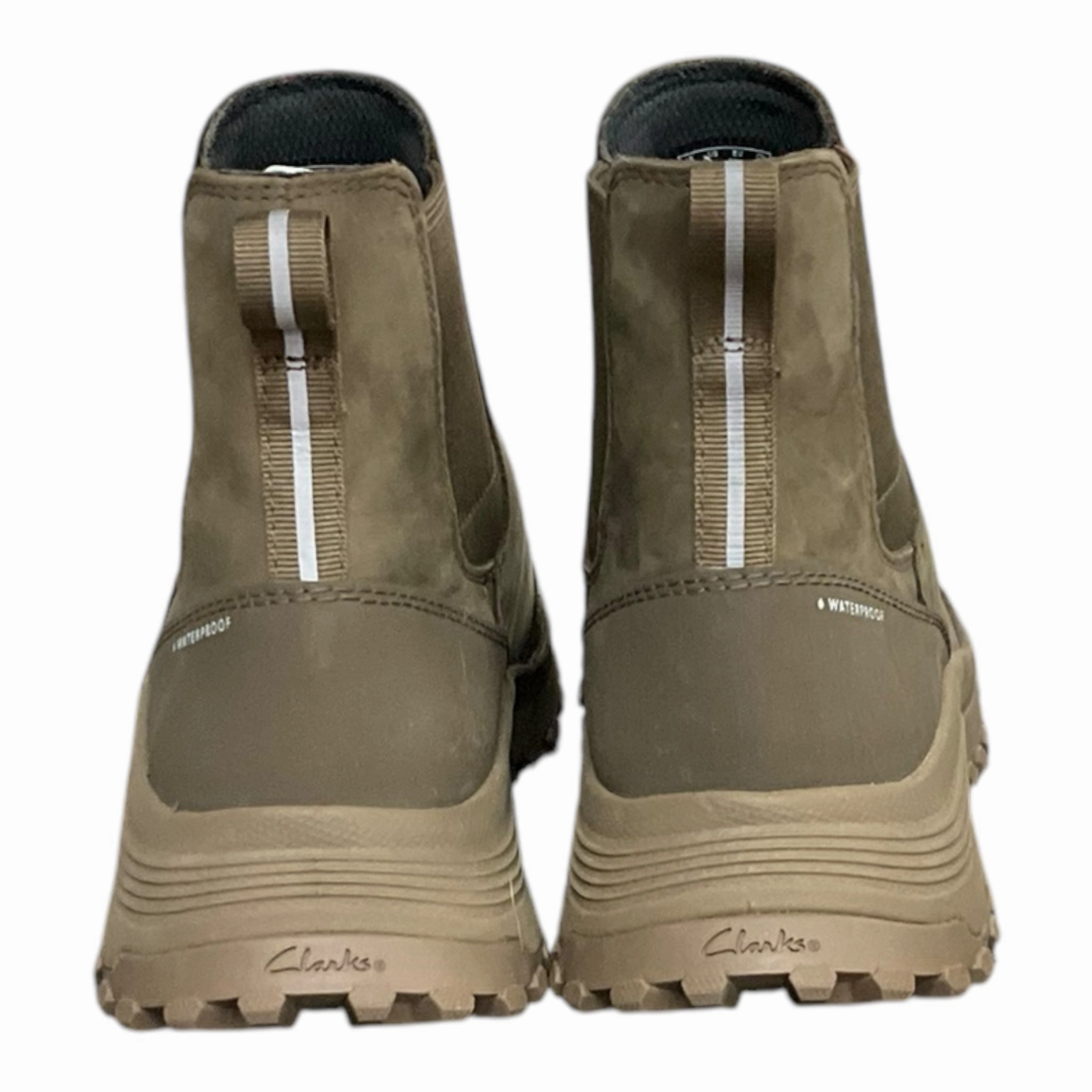 Boots Ankle Flats By Clarks In Green, Size: 8.5