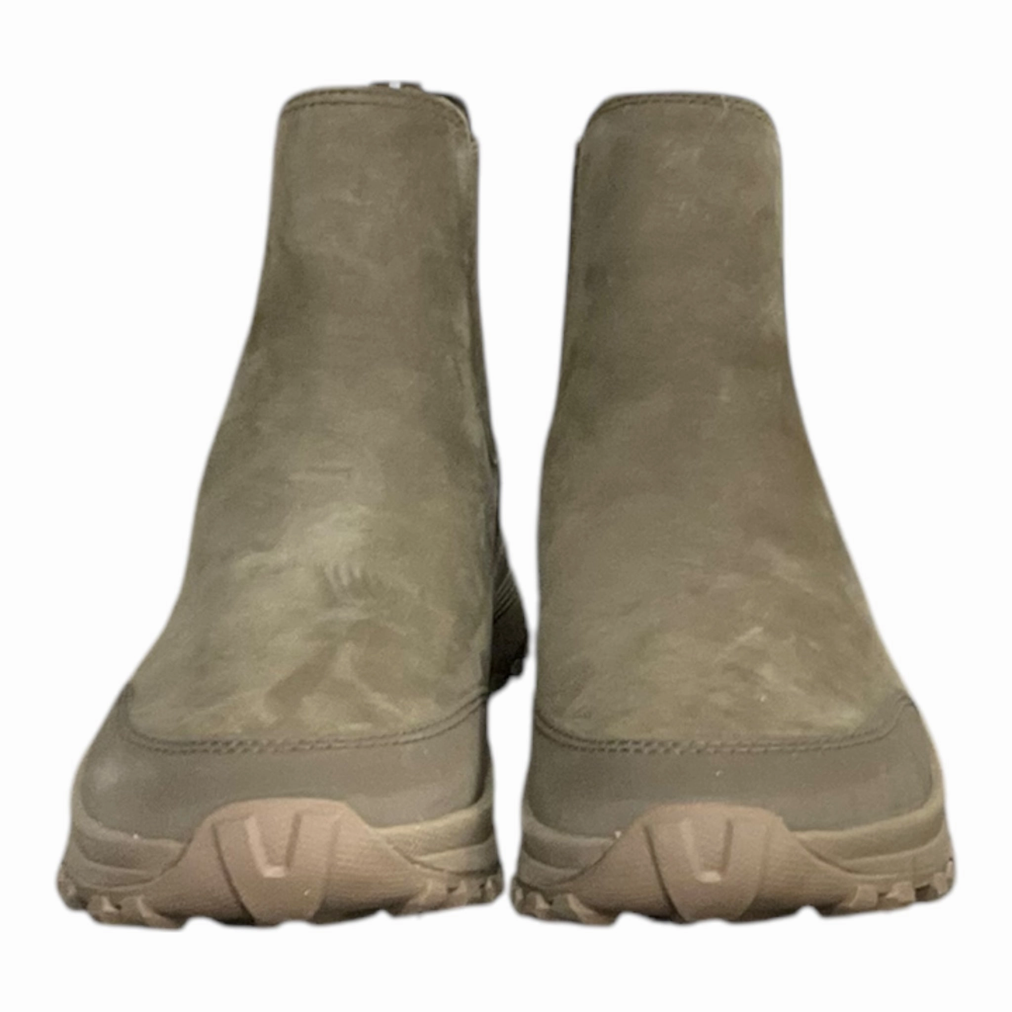 Boots Ankle Flats By Clarks In Green, Size: 8.5