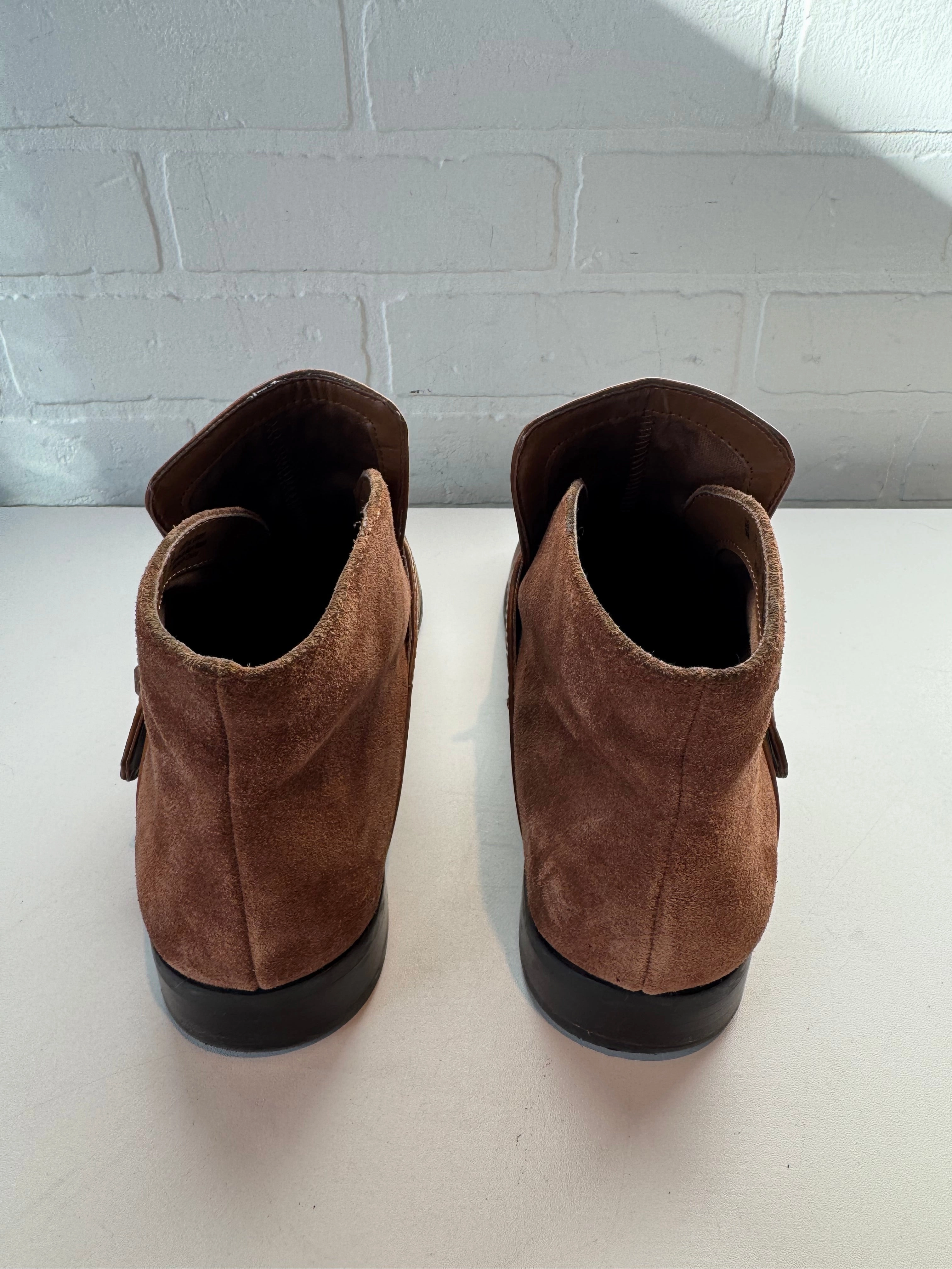Boots Ankle Flats By Franco Sarto In Brown, Size: 9