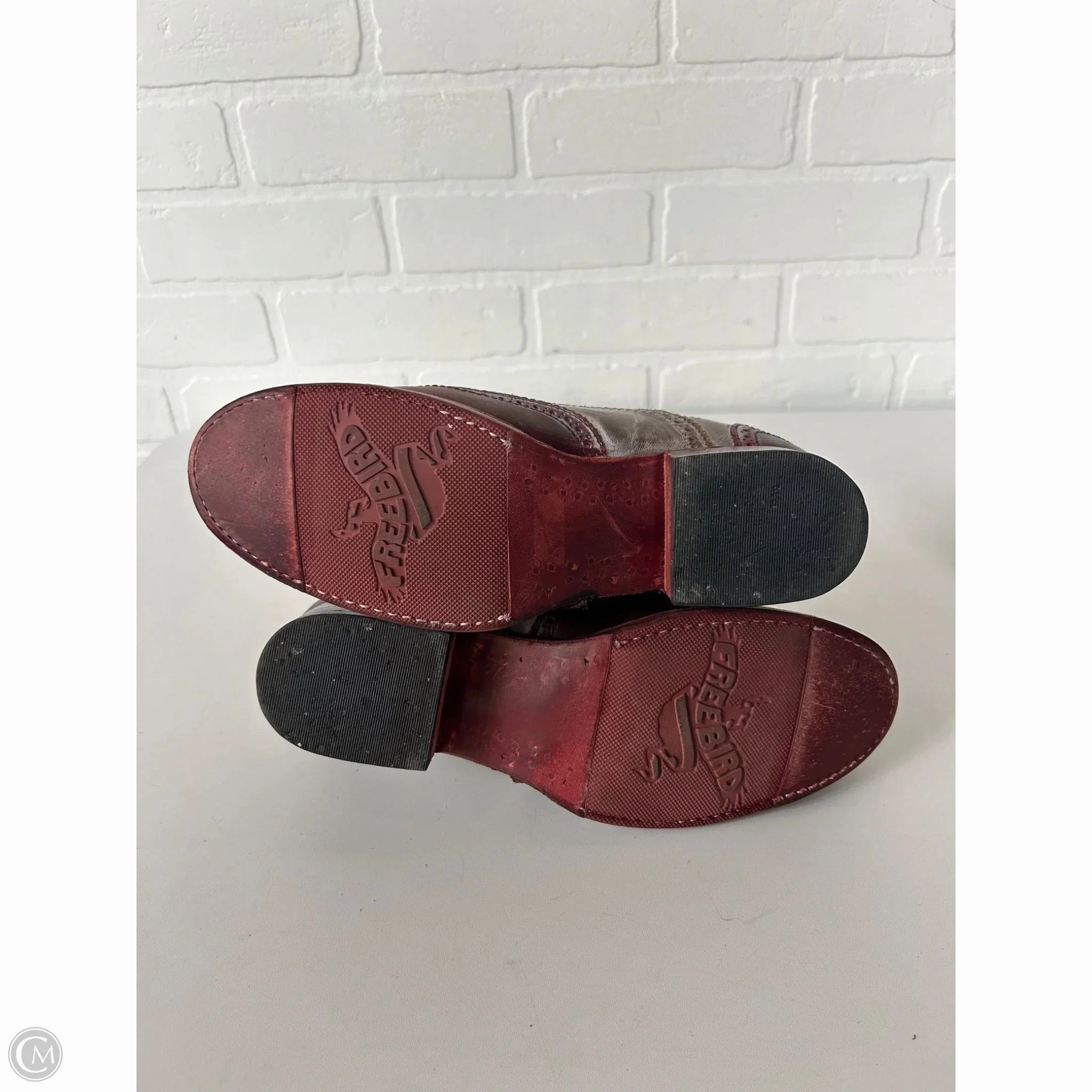 Boots Ankle Flats By Freebird In Red, Size: 7