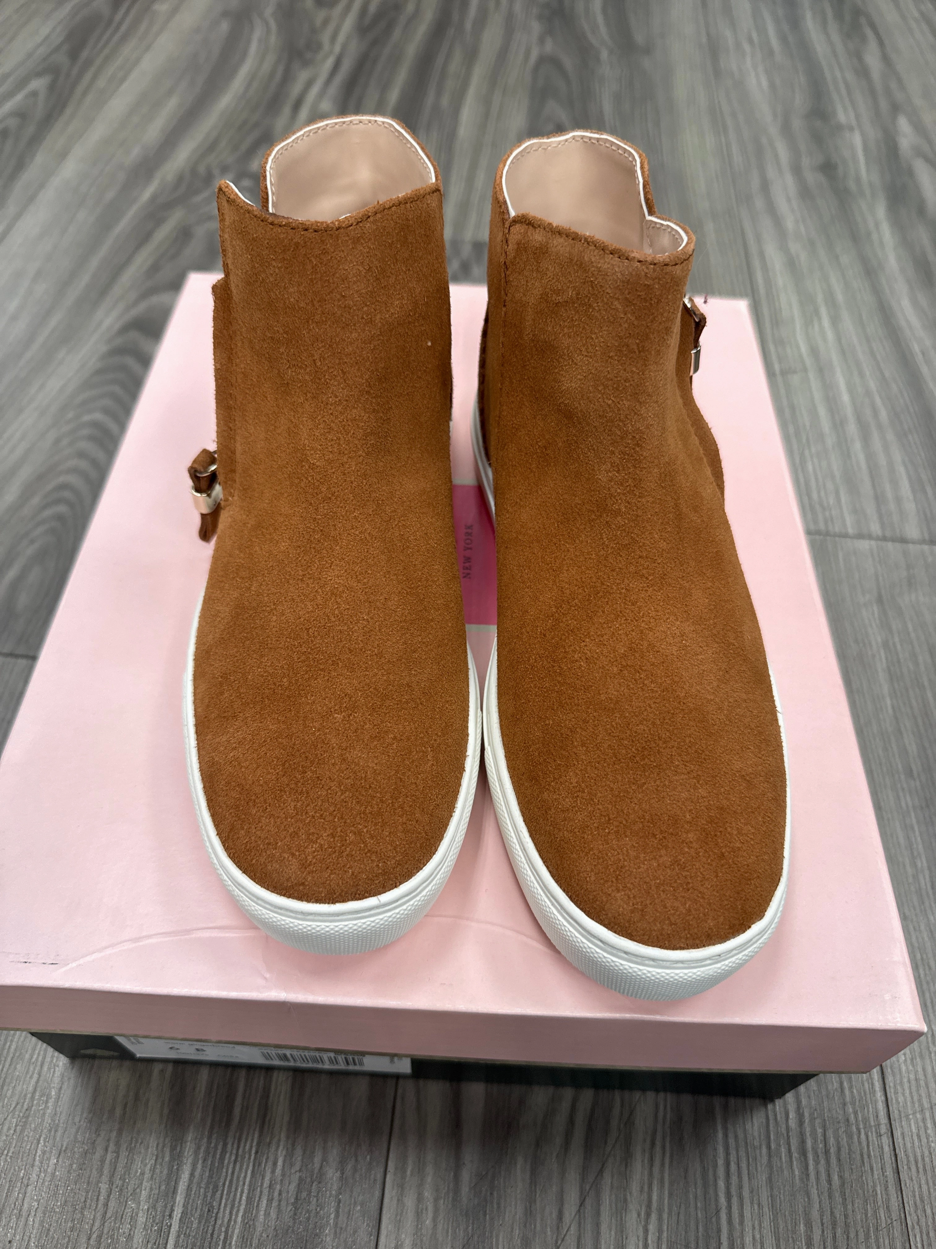Boots Ankle Flats By Kate Spade In Brown, Size: 6