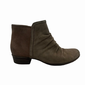Boots Ankle Flats By Rockport In Taupe, Size:7