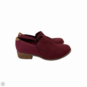 Boots Ankle Flats By Toms In Red, Size: 8