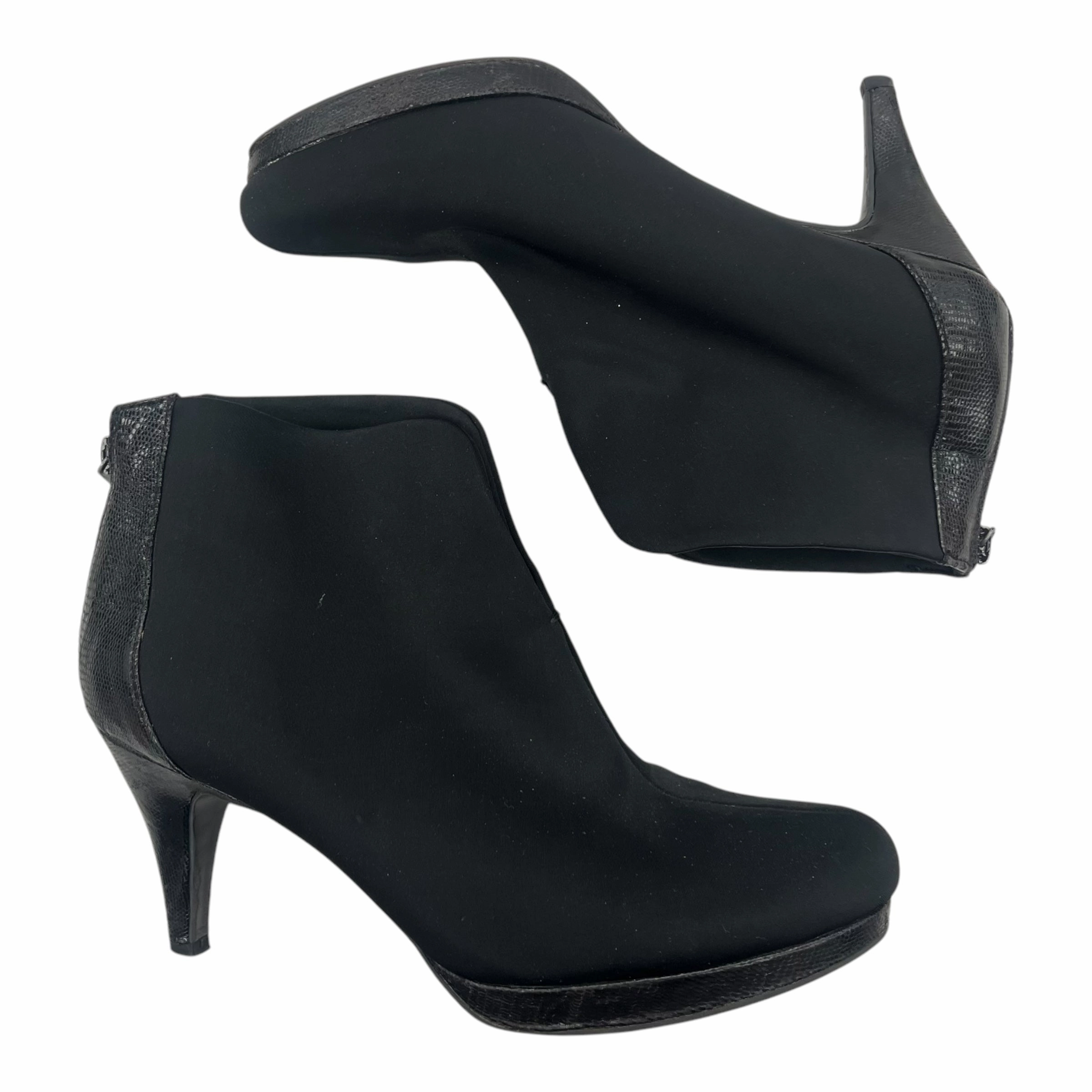 Boots Ankle Heels By Bandolino In Black, Size:8.5