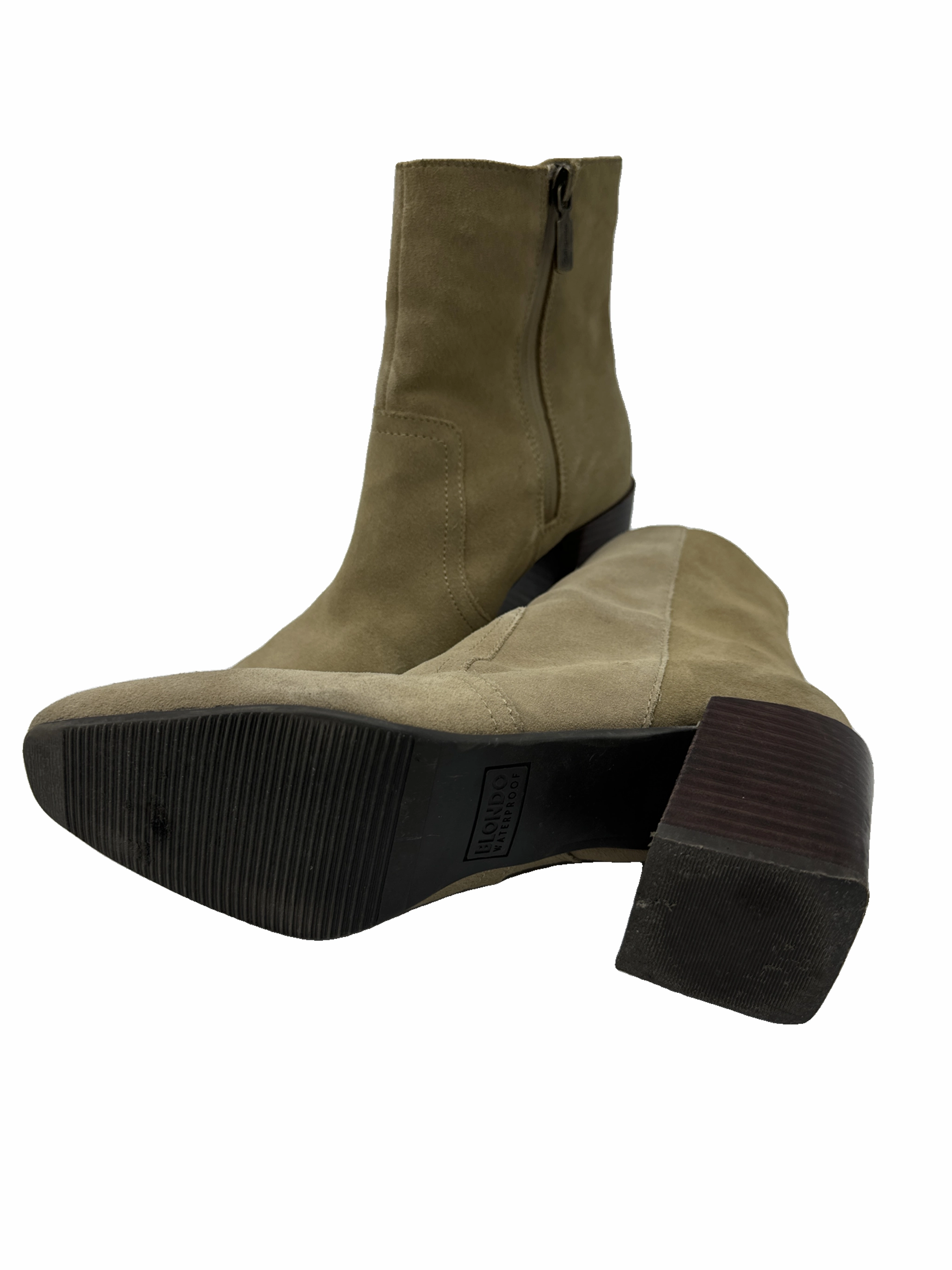Boots Ankle Heels By Blondo In Tan, Size: 8