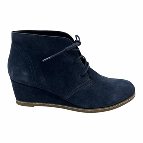 Boots Ankle Heels By Clothes Mentor In Blue, Size:9