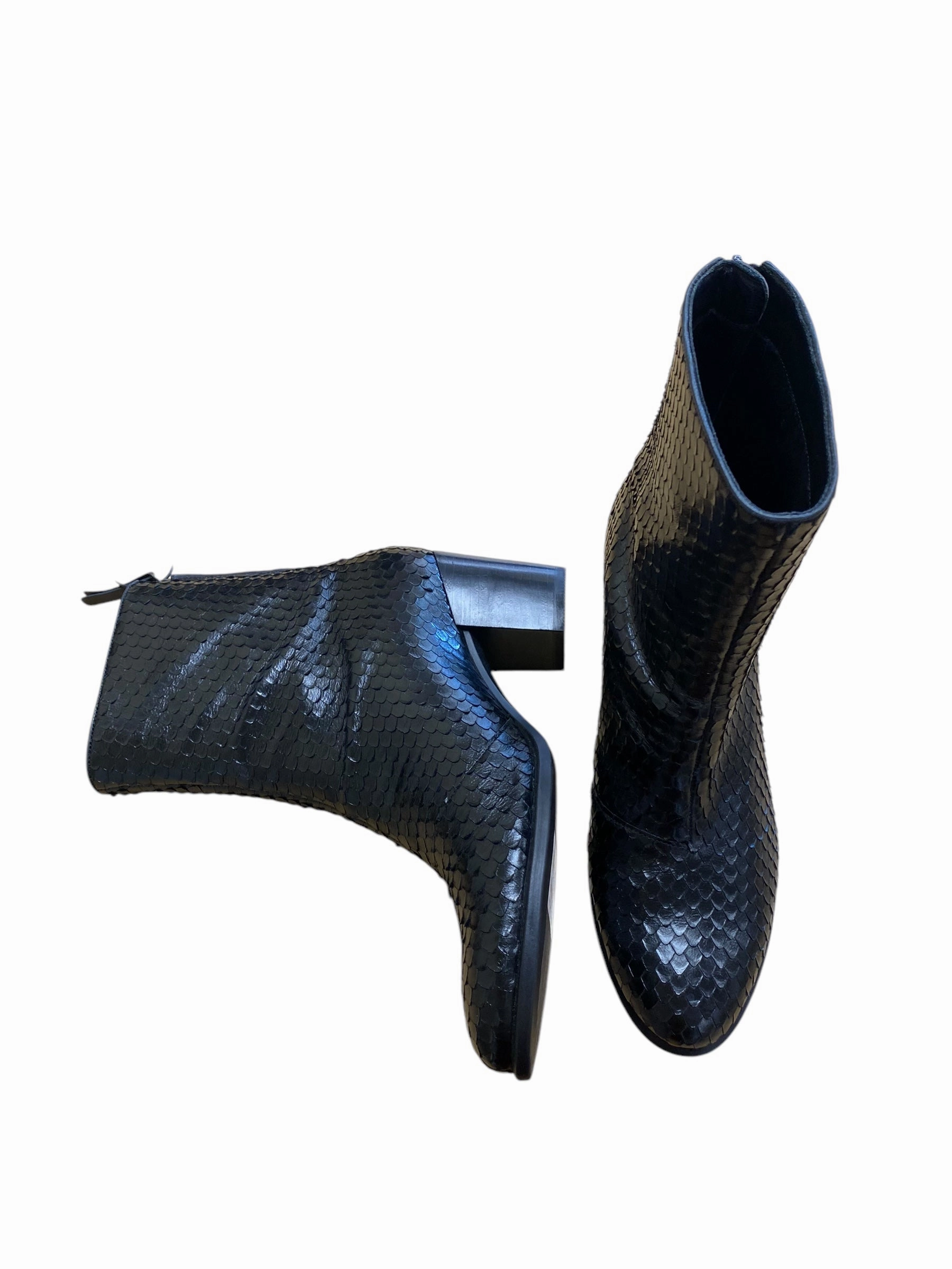 Boots Ankle Heels By Ecco In Black, Size: 10