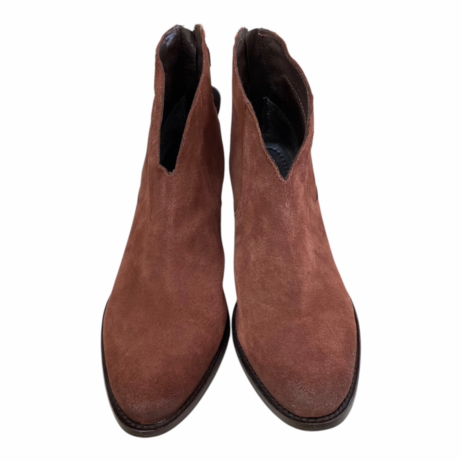 Boots Ankle Heels By Journee In Orange, Size: 11