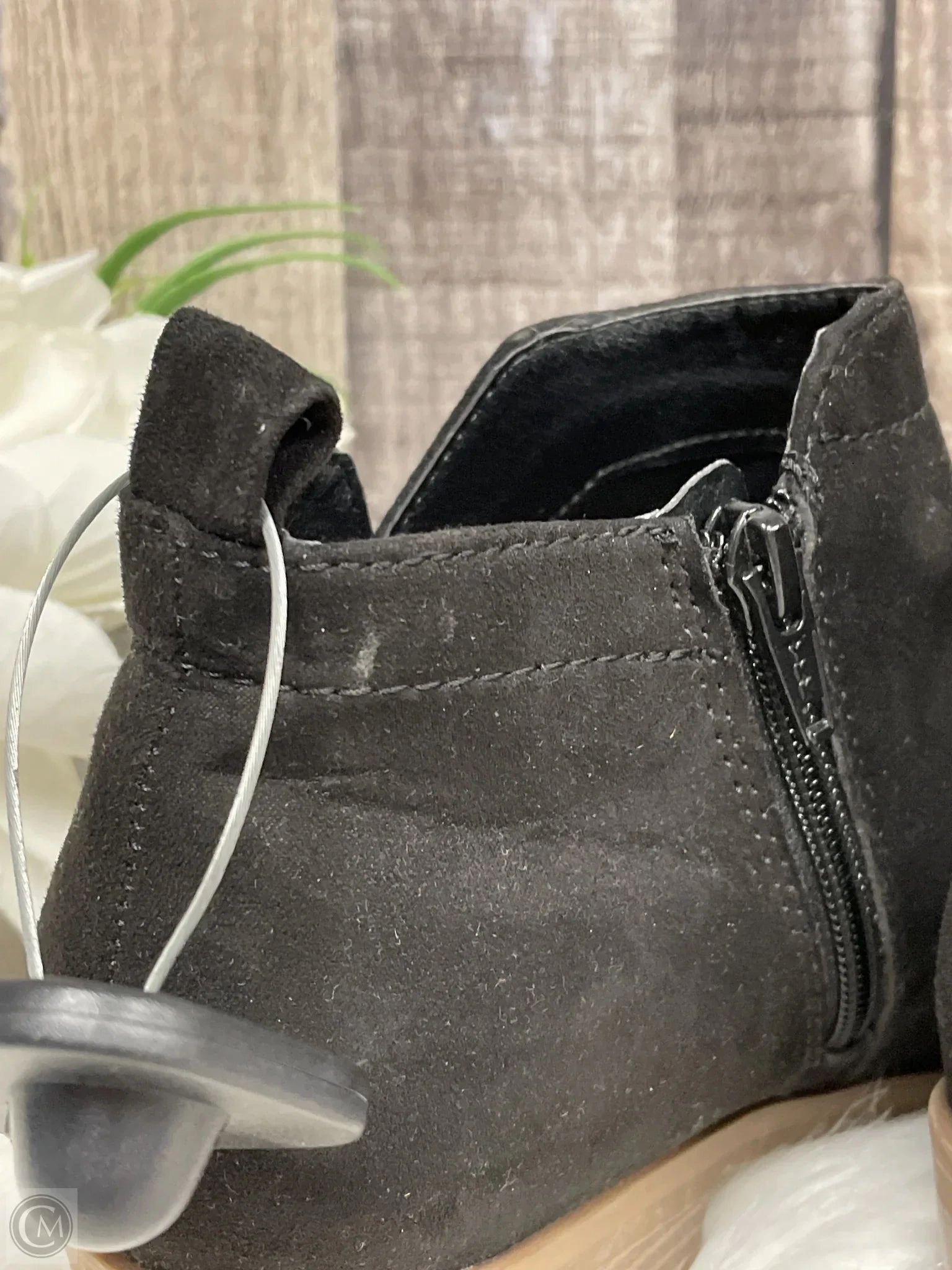 Boots Ankle Heels By Time And Tru In Black, Size: 7