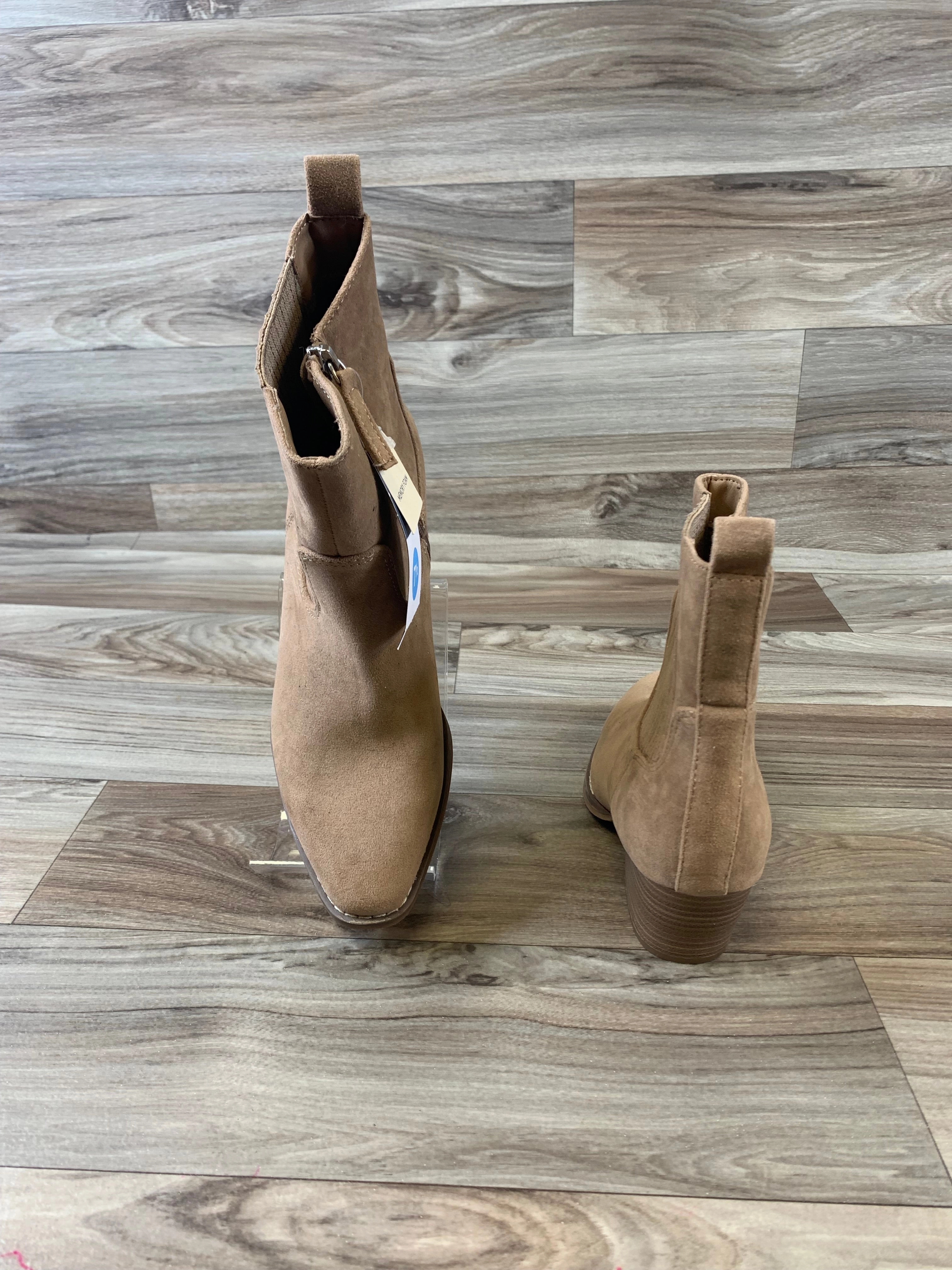 Boots Ankle Heels By Universal Thread In Tan, Size: 7.5