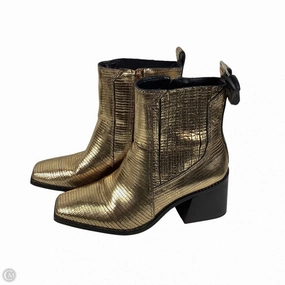 Boots Ankle Heels By Vince Camuto In Gold, Size: 8