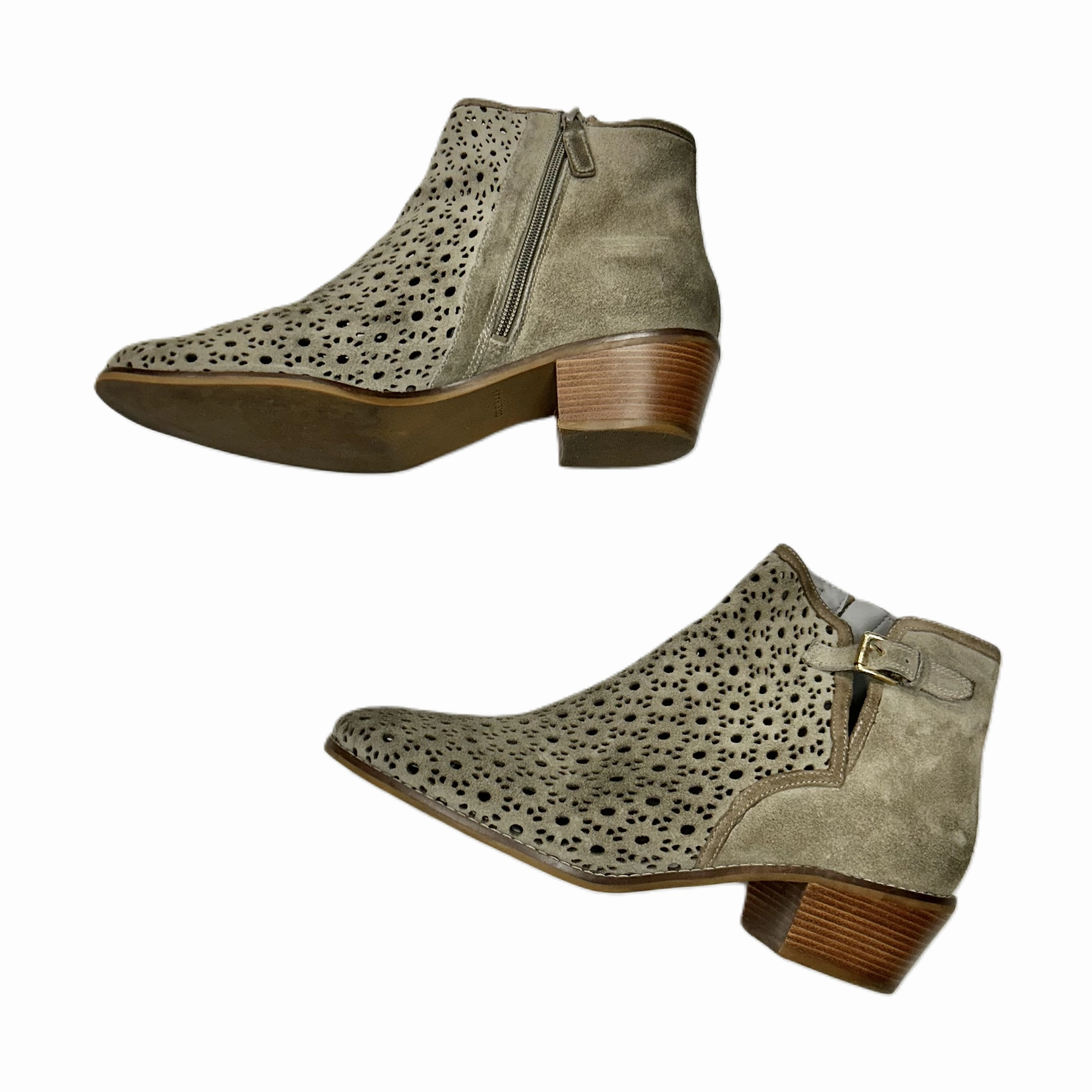 Boots Designer By Cole-haan In Taupe, Size: 10.5