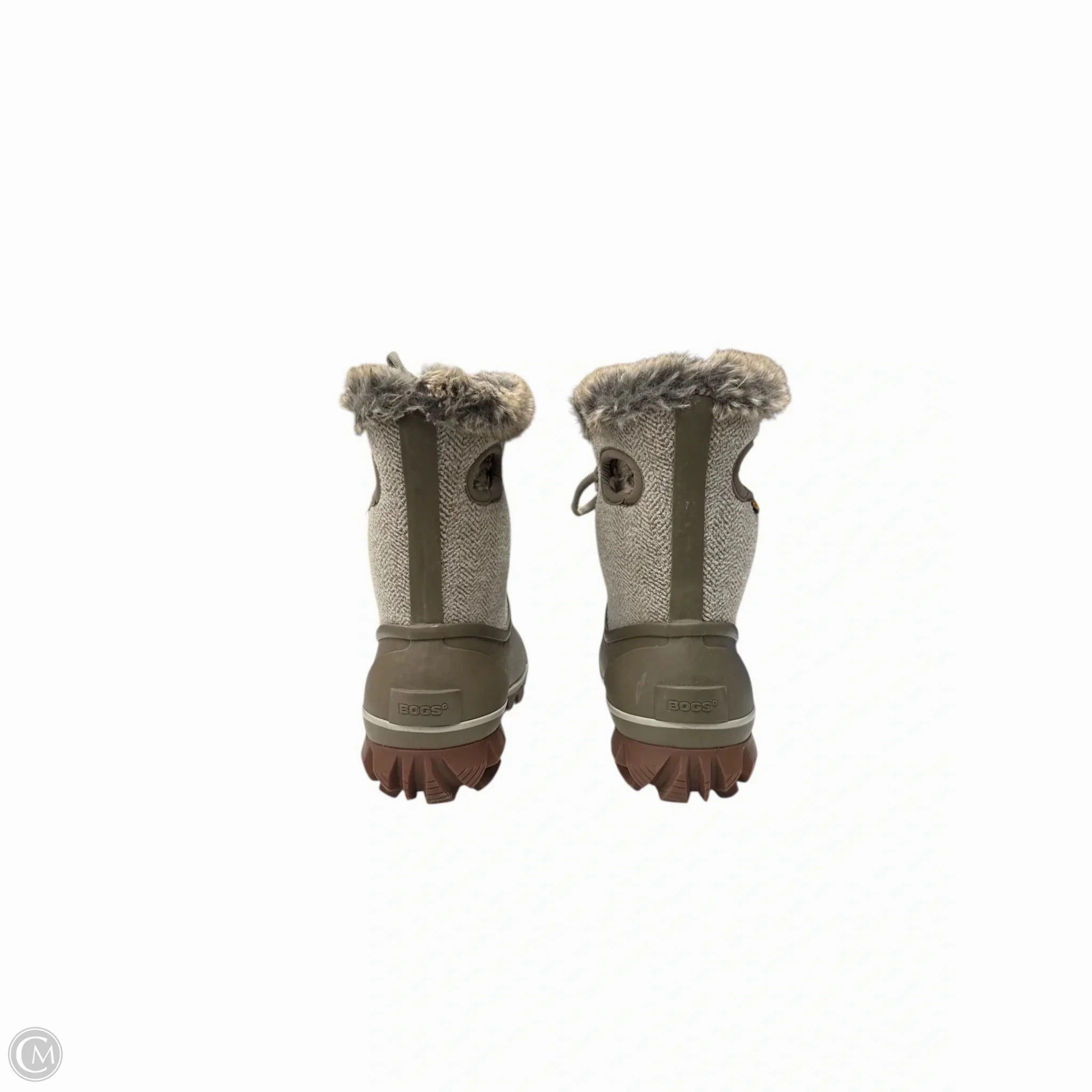Boots Mid-calf Flats By Bogs In Green, Size: 11