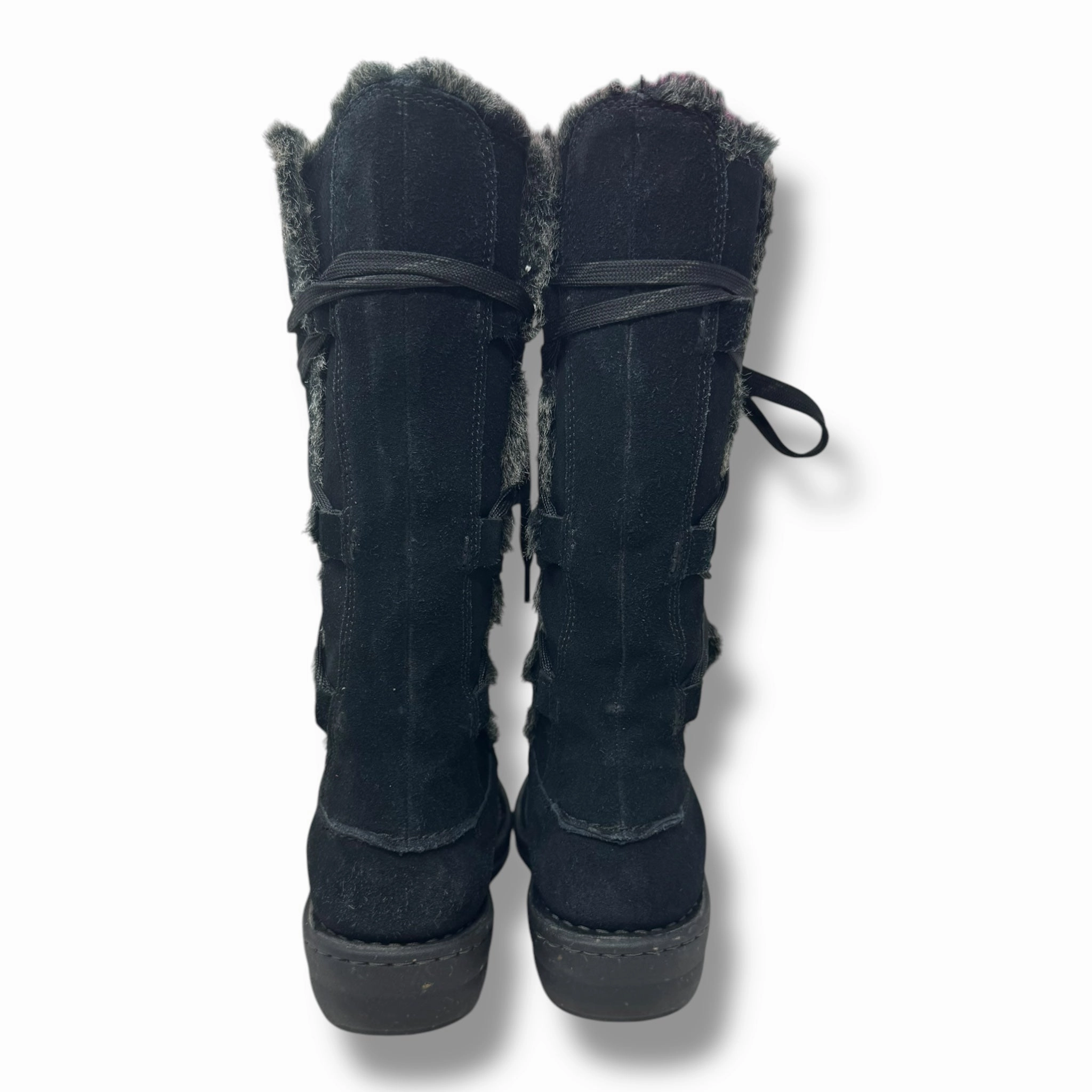 Boots Mid-calf Flats By Clarks In Black, Size: 8.5