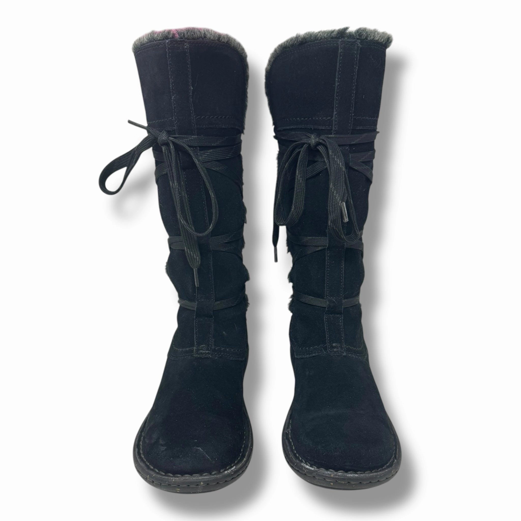 Boots Mid-calf Flats By Clarks In Black, Size: 8.5