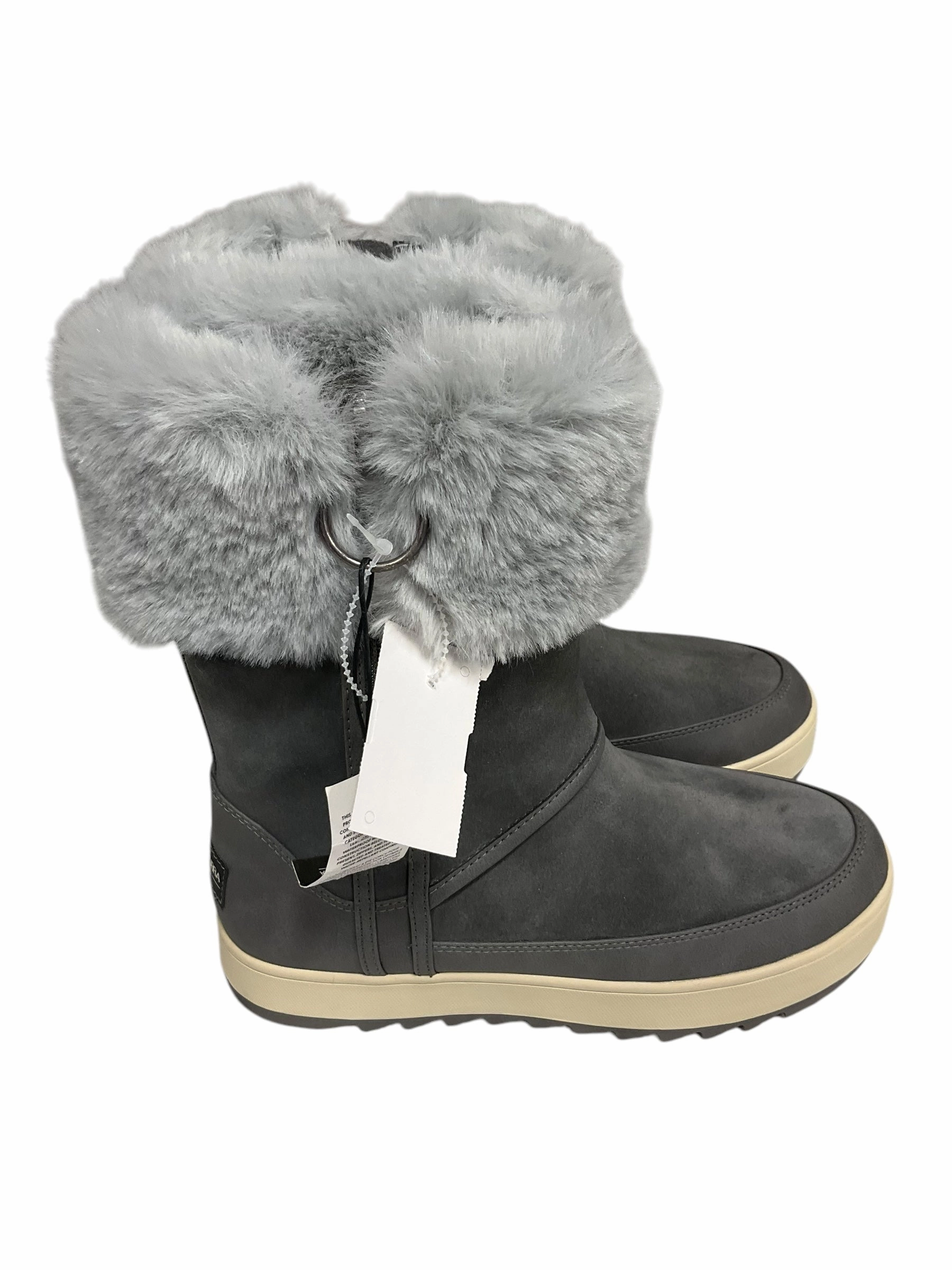 Boots Mid-calf Flats By Koolaburra By Ugg In Grey, Size: 7