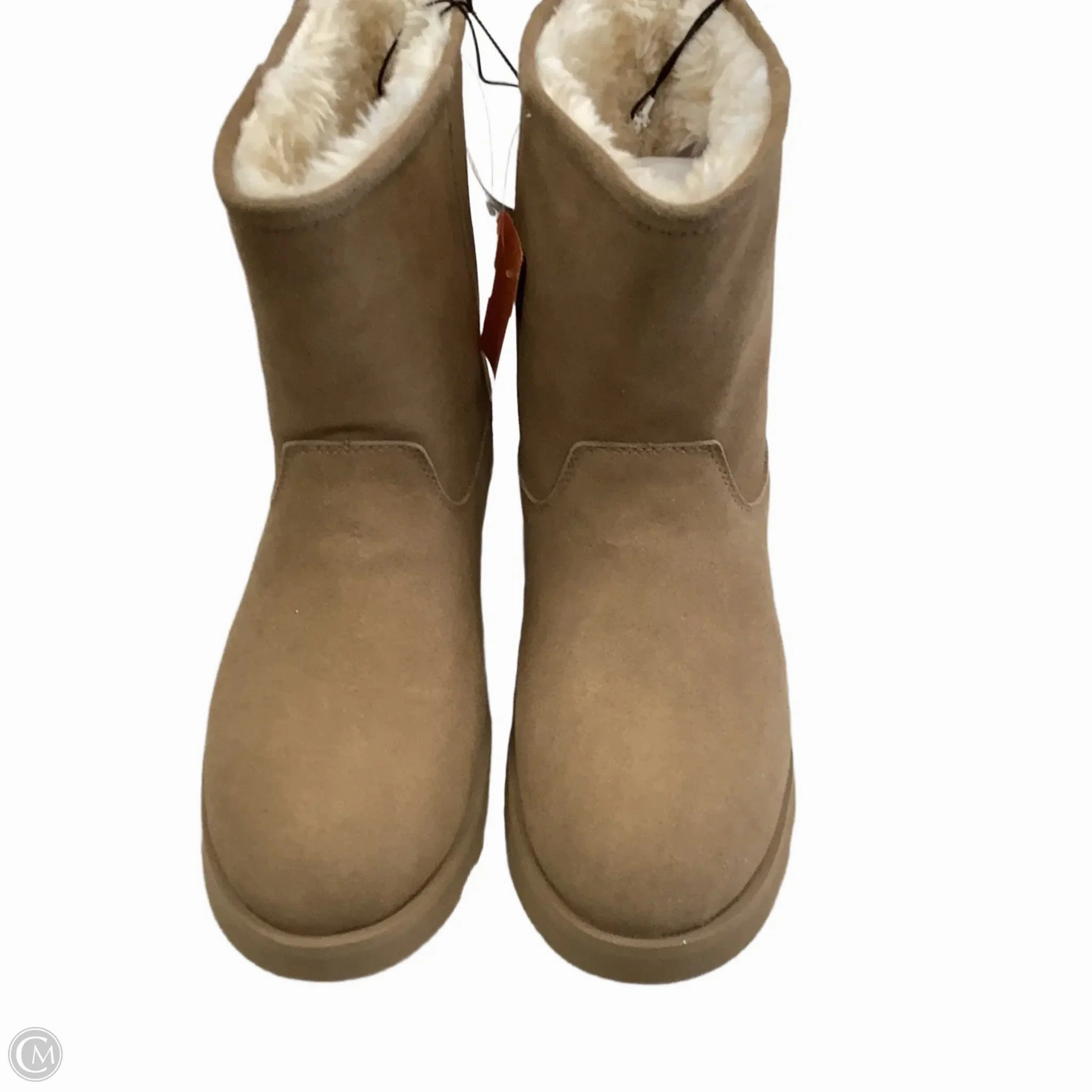 Boots Mid-calf Flats By Time And Tru In Brown, Size: 10