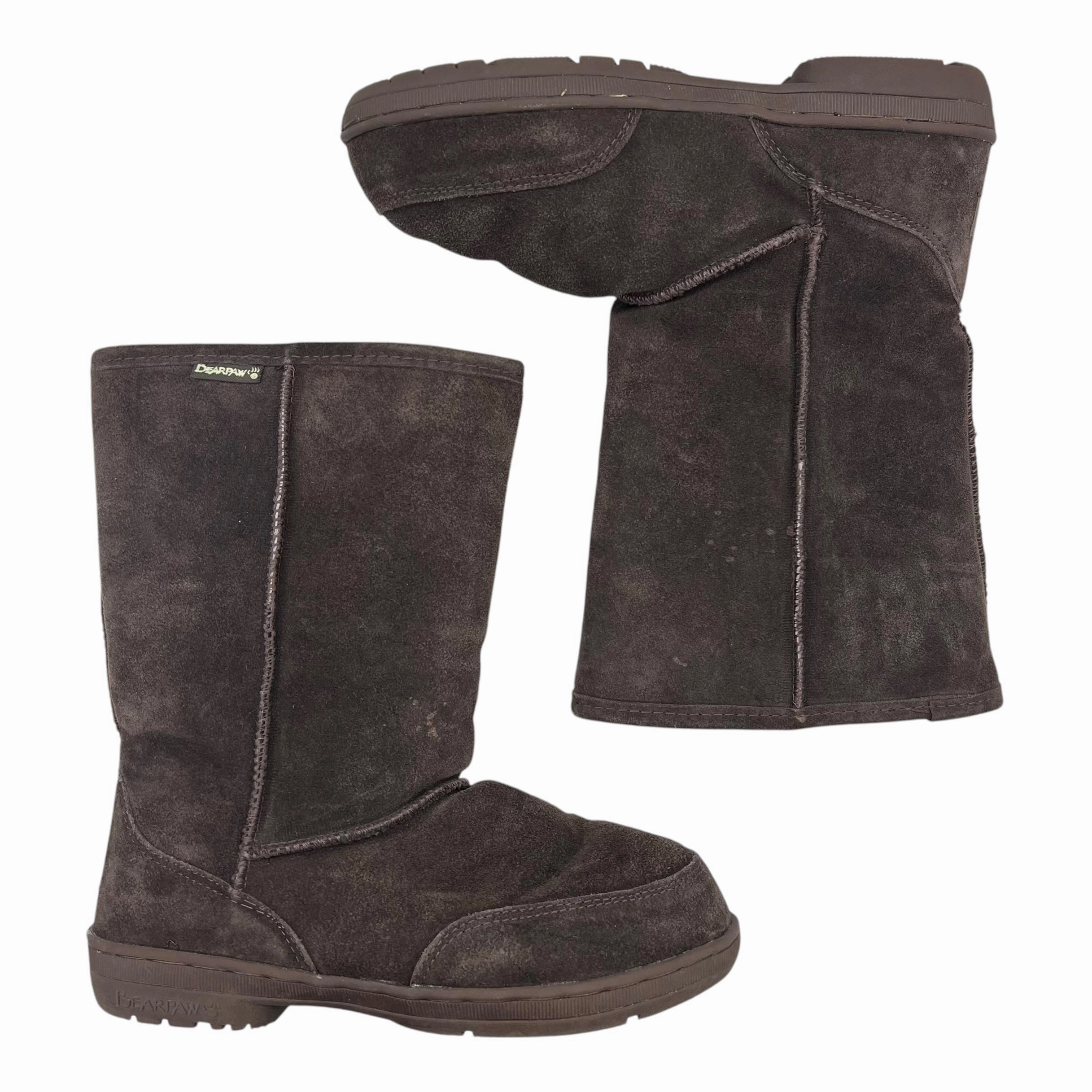 Boots Snow By Bearpaw In Brown, Size:10