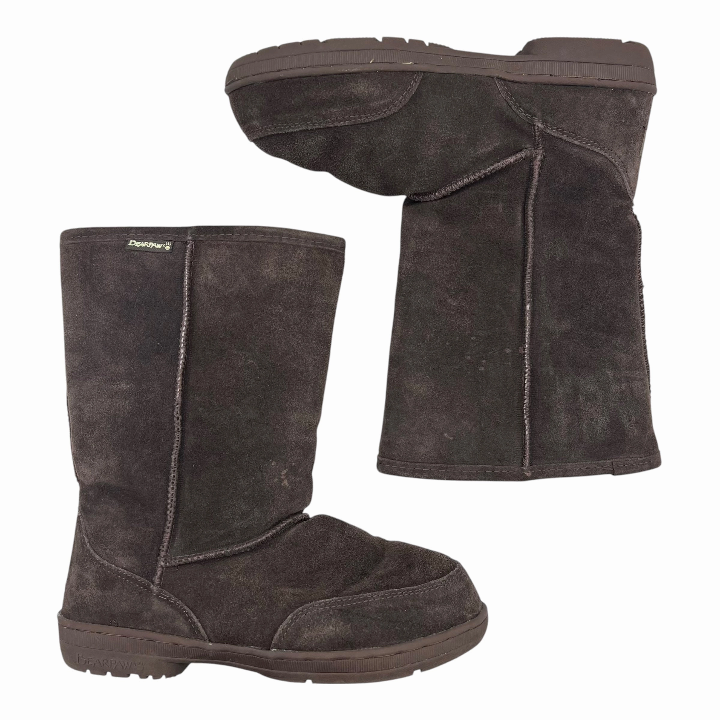 Boots Snow By Bearpaw In Brown, Size:10