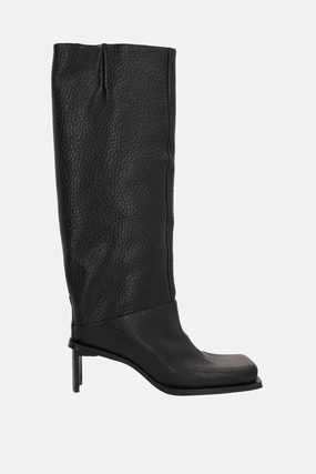 Brianna grainy leather boots