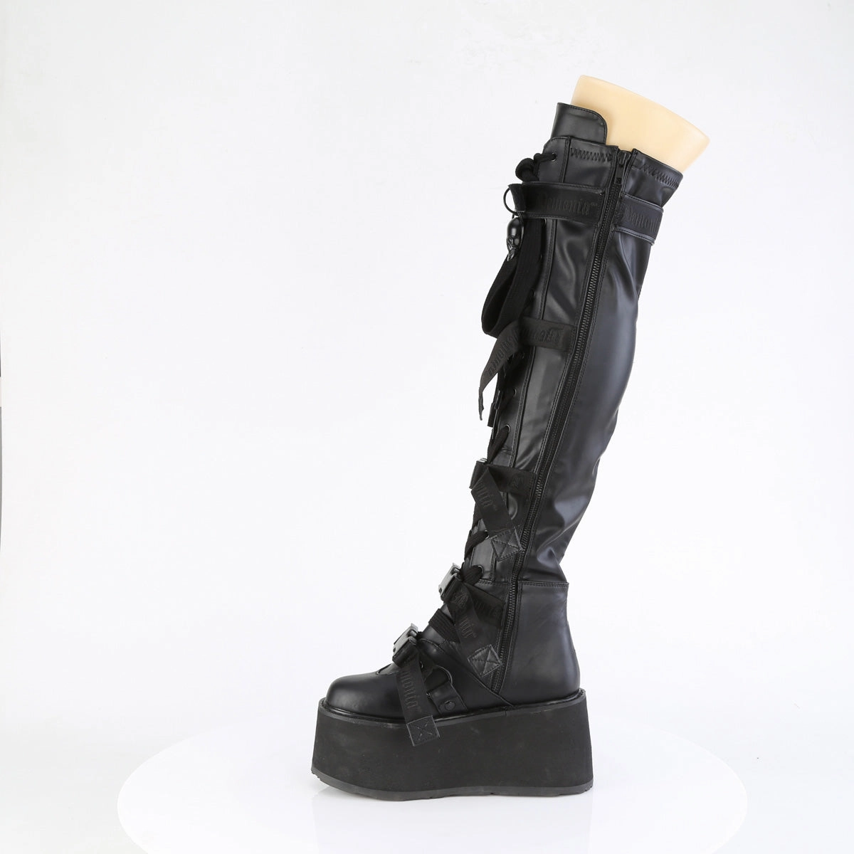 DAMNED-325  Black Vegan Leather