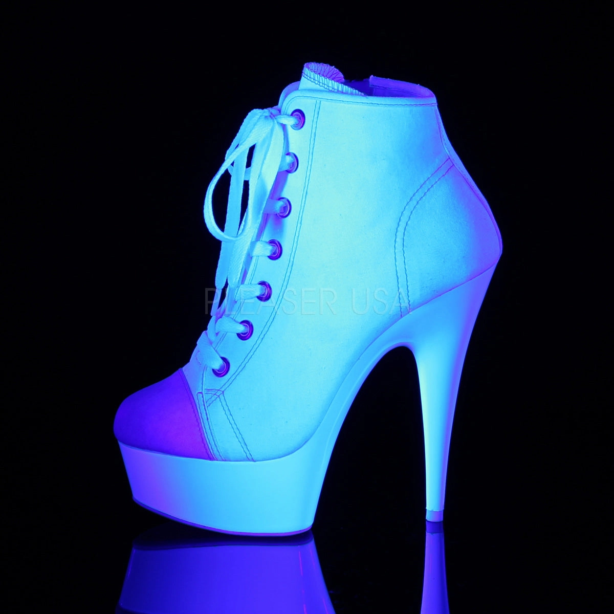 DELIGHT-600SK-02  White Canvas/Neon White