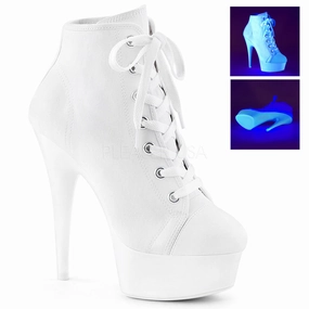 DELIGHT-600SK-02  White Canvas/Neon White