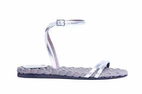 FAYE Silver Brushed Leather