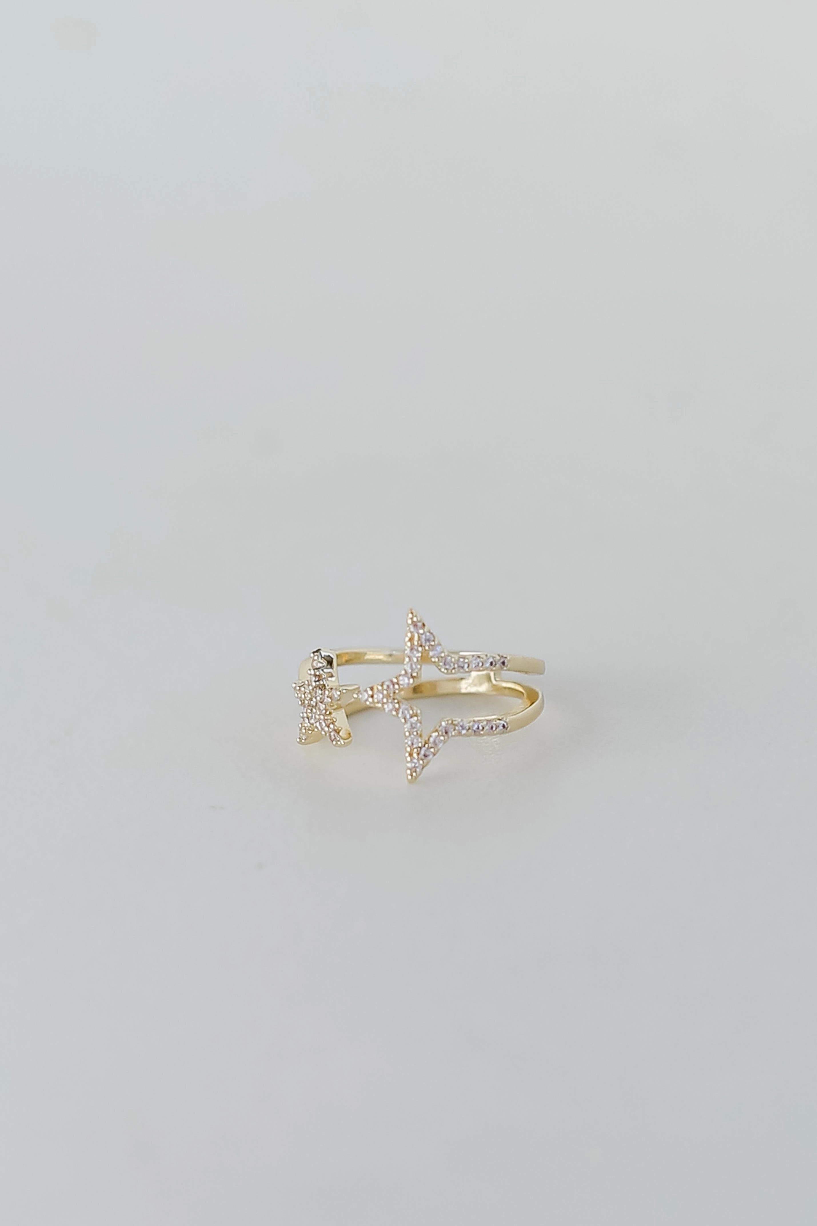 FINAL SALE - Diana Gold Rhinestone Star Ring