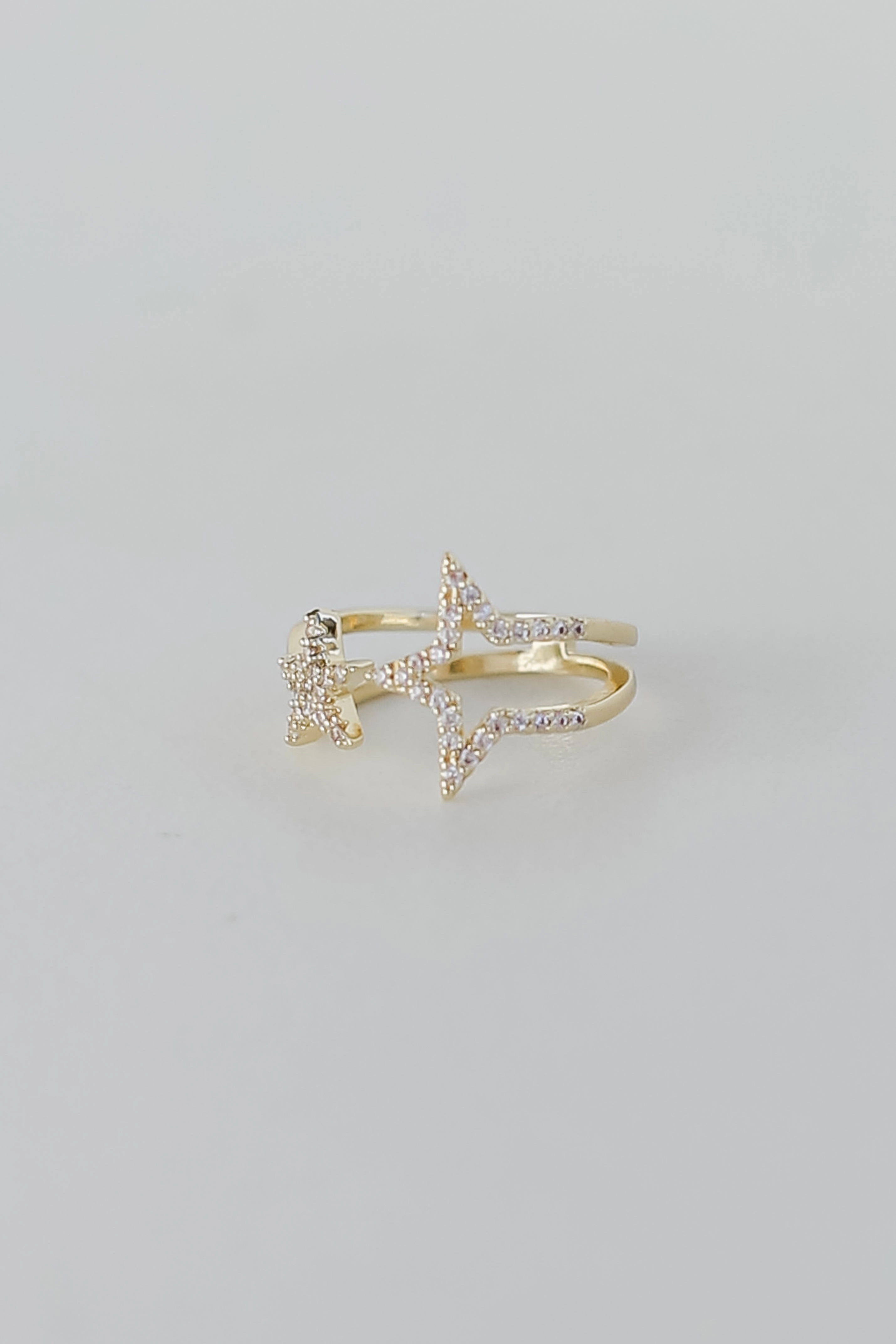 FINAL SALE - Diana Gold Rhinestone Star Ring