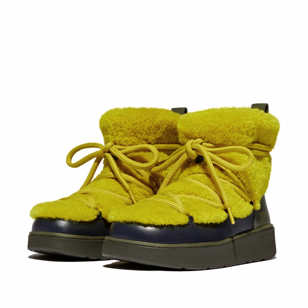 FitFlop - GEN-FF X ROKSANDA CURLY-SHEARLING LACE ANKLE BOOTS