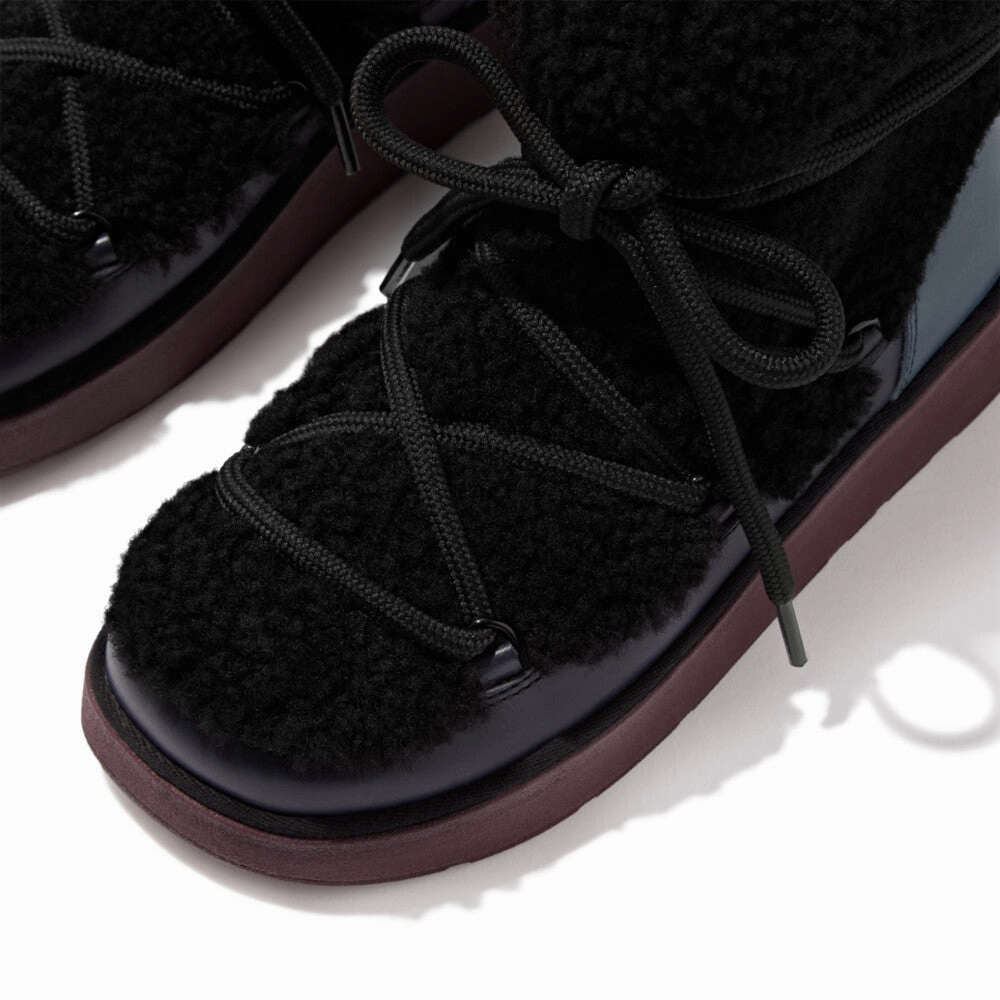 FitFlop - GEN-FF X ROKSANDA CURLY-SHEARLING LACE ANKLE BOOTS