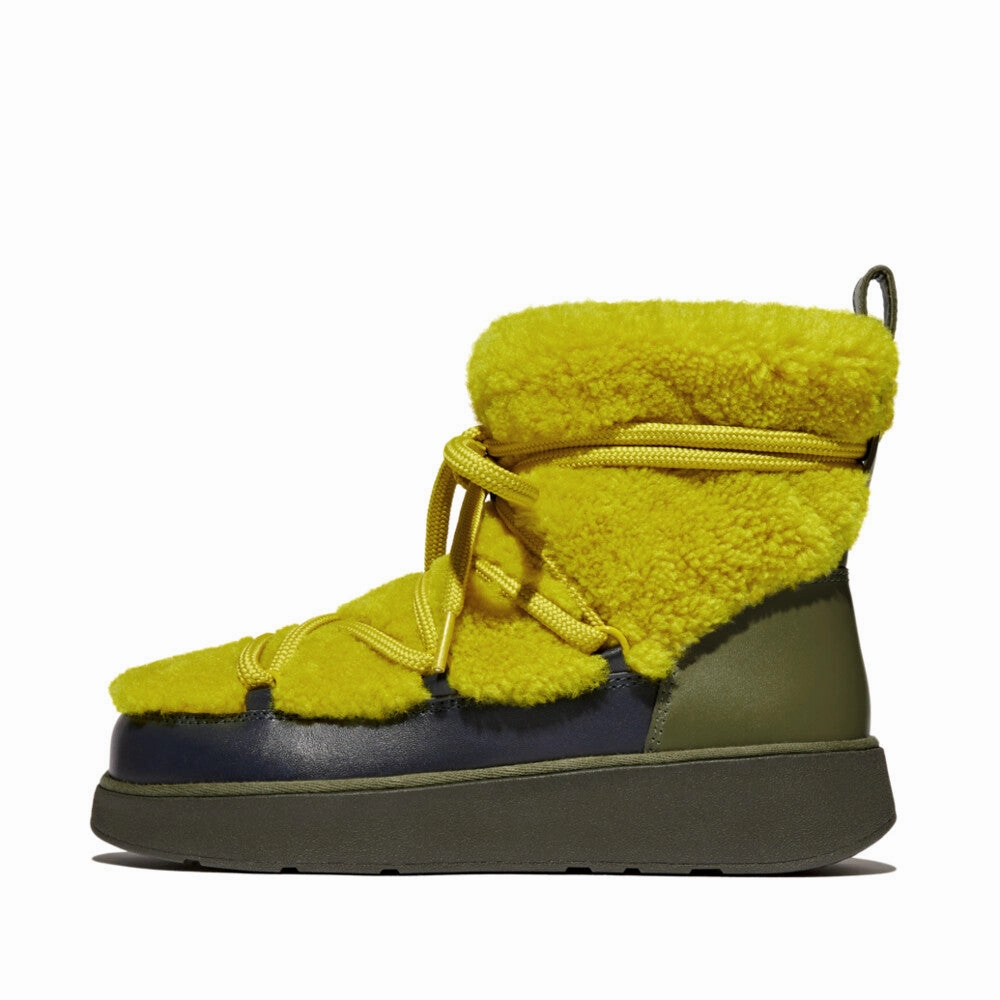 FitFlop - GEN-FF X ROKSANDA CURLY-SHEARLING LACE ANKLE BOOTS