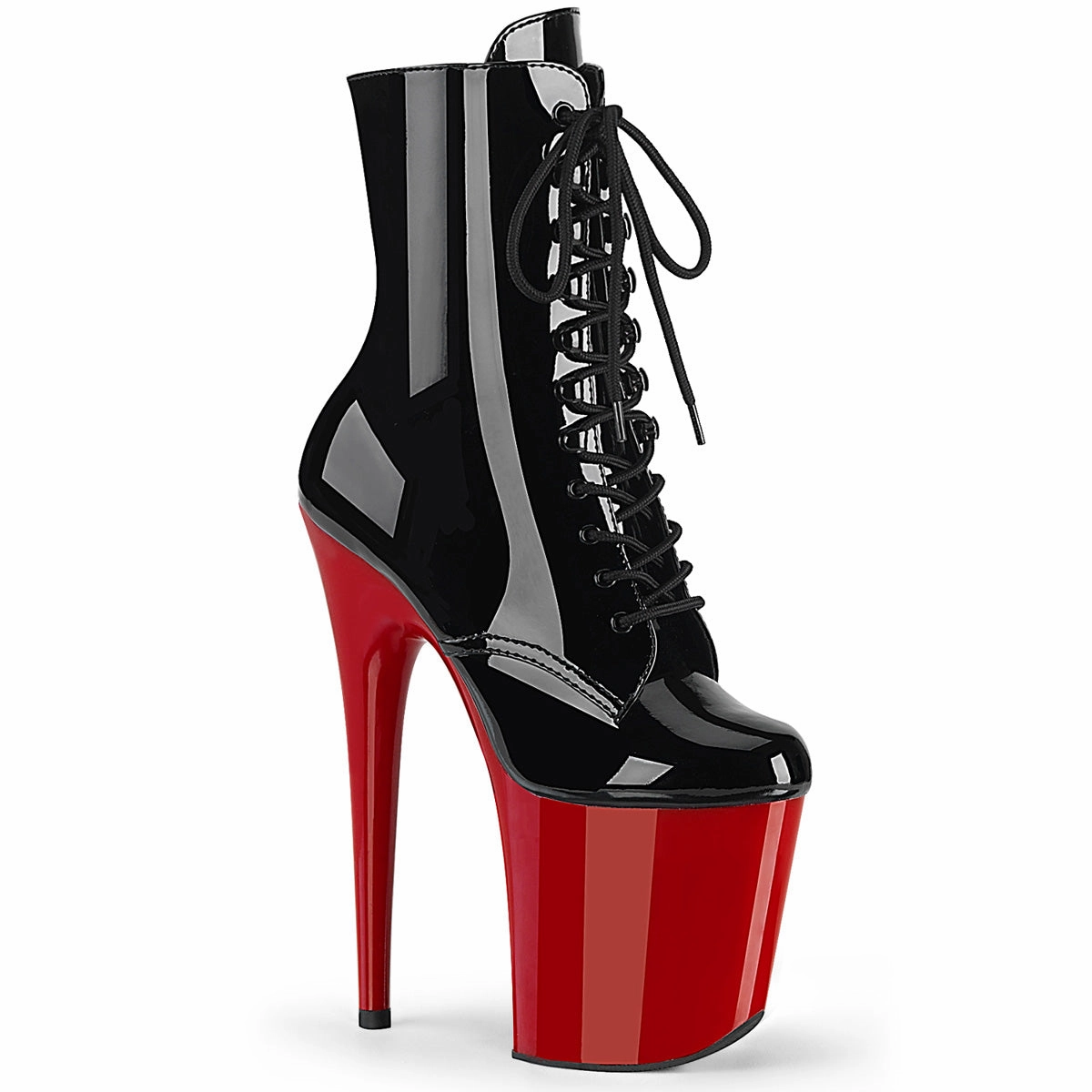 FLAMINGO-1020  Black Patent/Red