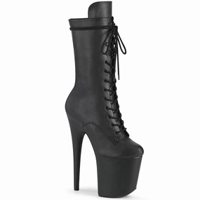 FLAMINGO-1050WR  Black Faux Leather/Black Faux Leather