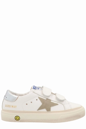 Golden Goose Kids Star Patch Round Toe Sneakers